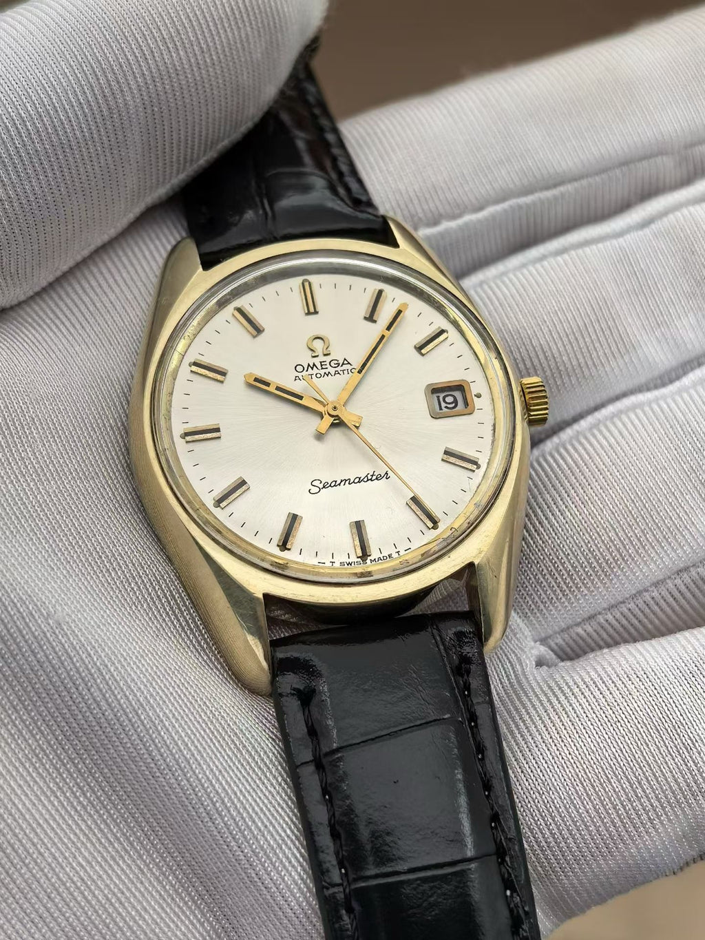 Swiss Vintage Omega Seamaster Automatic Men's Watch Cal. 565 Date 24 Jewels 35.5mm 614-4800