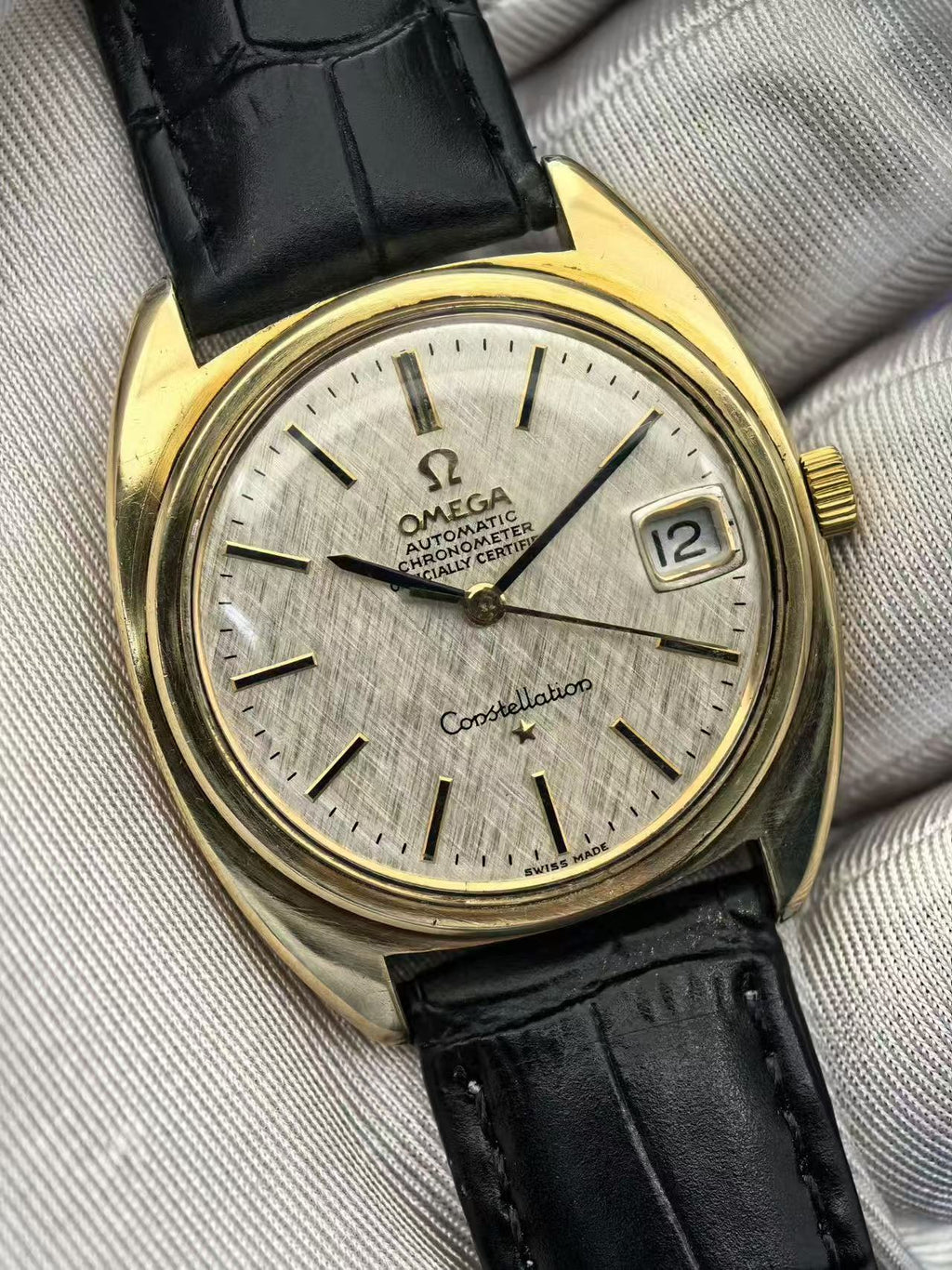 Swiss Omega Constellation Automatic Vintage Men's Watch Cal. 564 Date 24 Jewels 35mm 618-5800