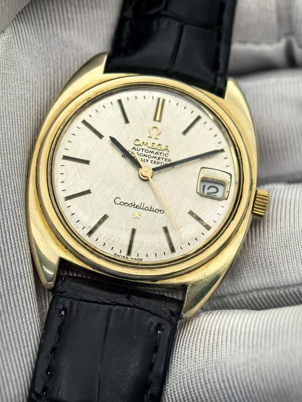 Swiss Omega Constellation Automatic Vintage Men's Watch Cal. 564 Date 24 Jewels 35mm 618-5800