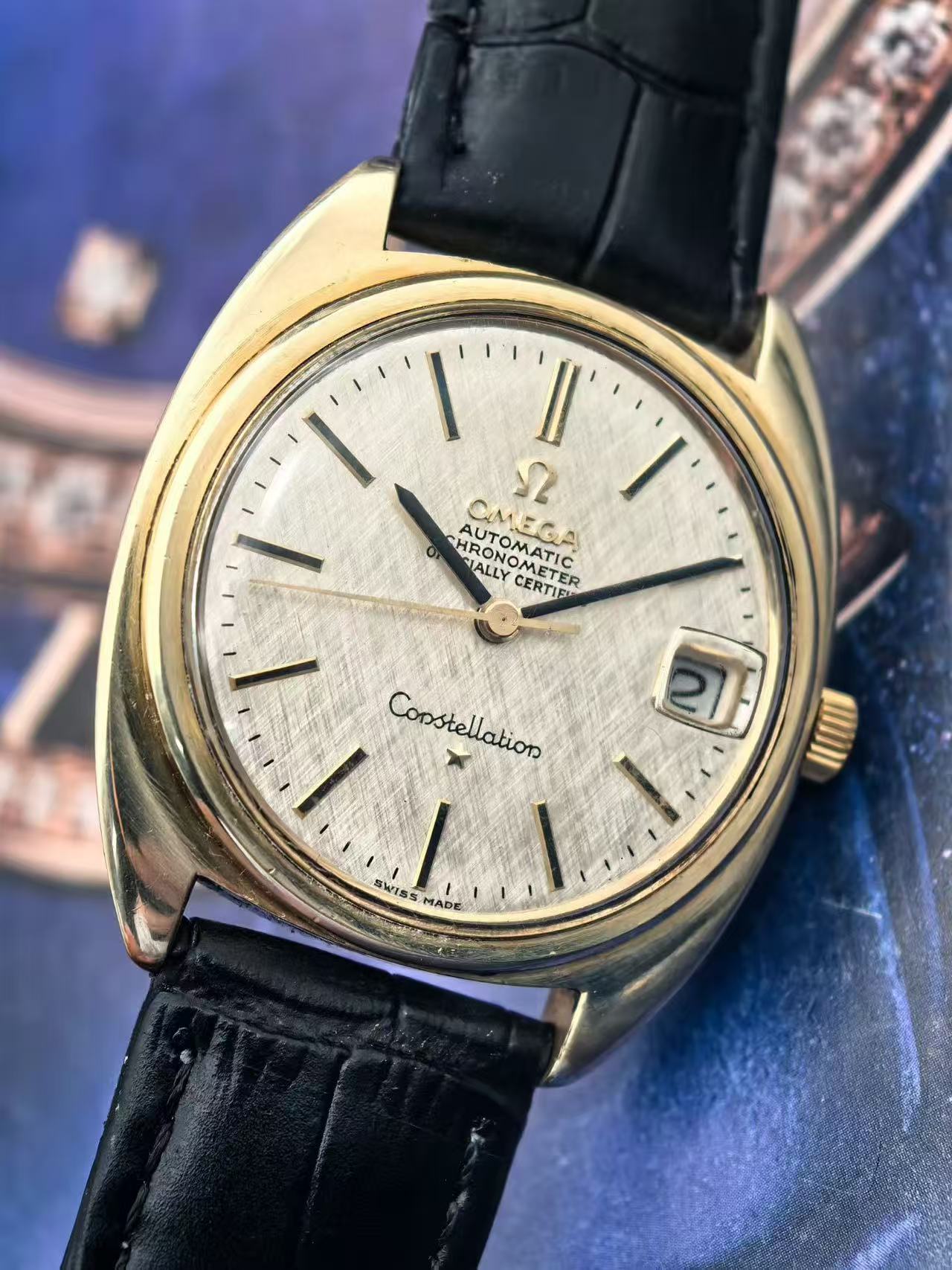Swiss Omega Constellation Automatic Vintage Men's Watch Cal. 564 Date 24 Jewels 35mm 618-5800