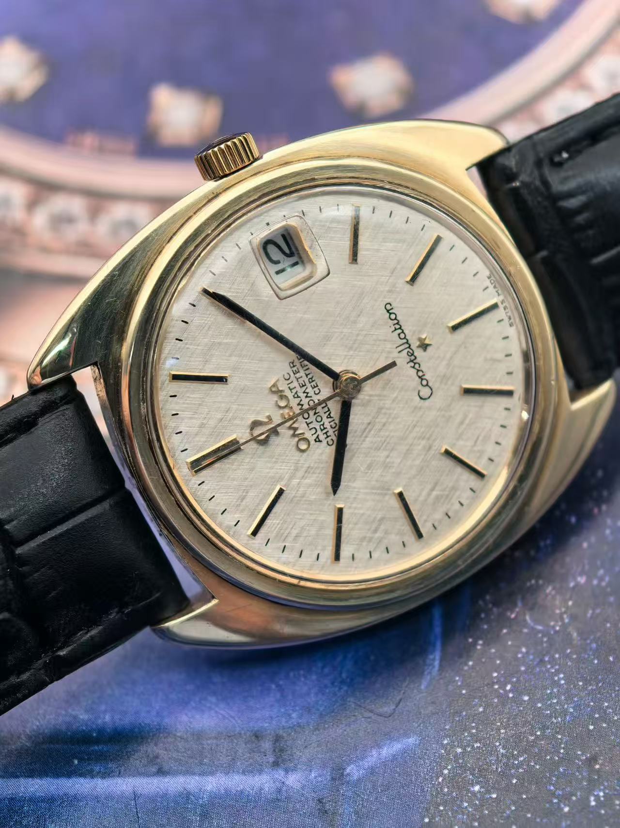 Swiss Omega Constellation Automatic Vintage Men's Watch Cal. 564 Date 24 Jewels 35mm 618-5800