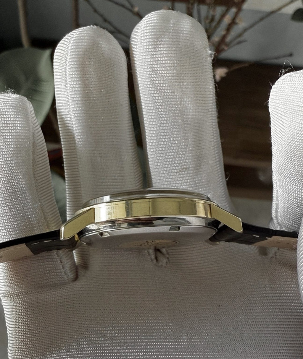 Omega Gold Plated Constellation Day Date Automatic Watch 35mm Cal.751 016-6300