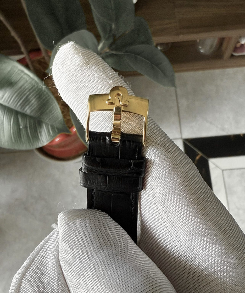 Omega Gold Plated Constellation Day Date Automatic Watch 35mm Cal.751 016-6300