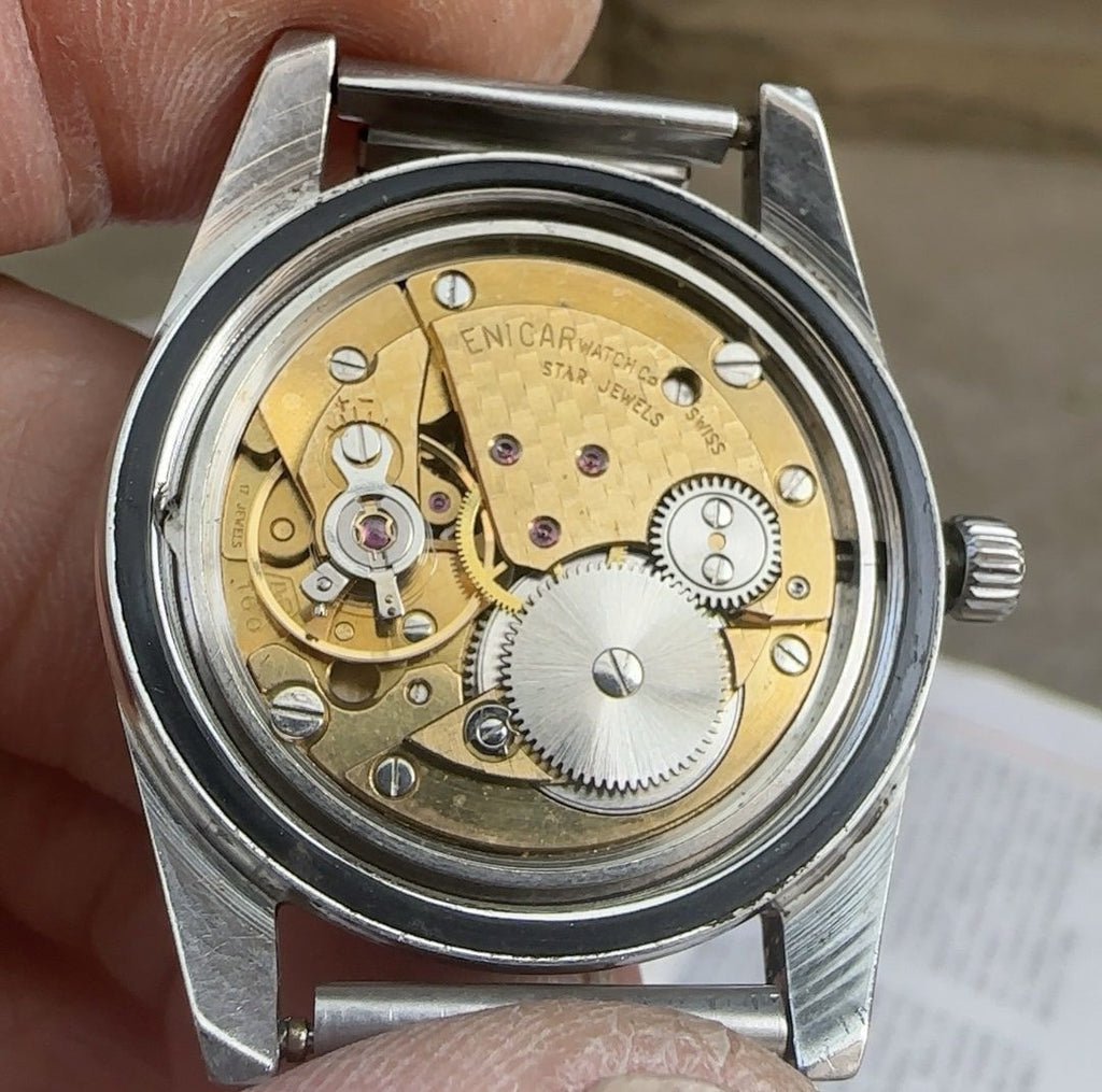 Enicar Vintage Manual-Winding Watch 36mm 17 Jewels 002-0200