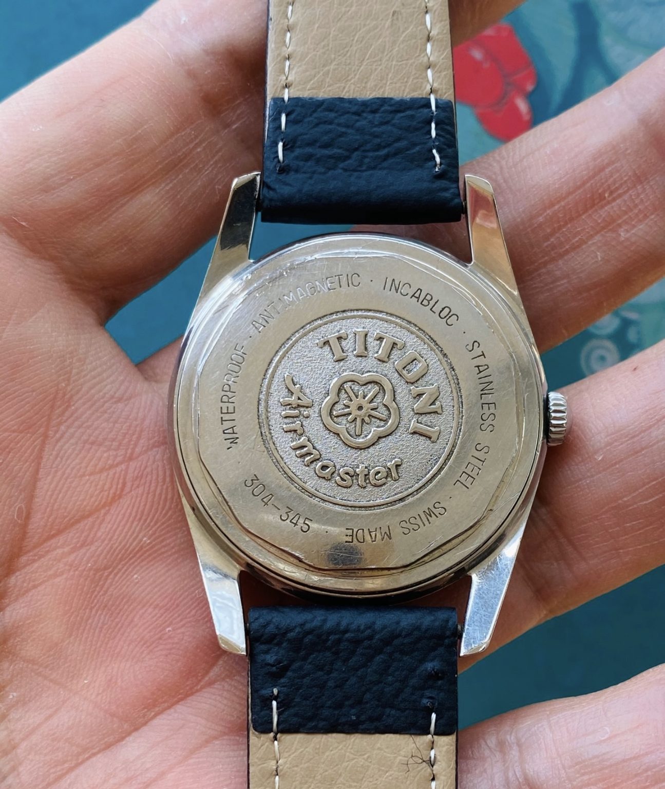 Swiss Titoni Vintage Manual Wind Mens' Watch 34.5mm ETA2750 17 Jewels 037-0230