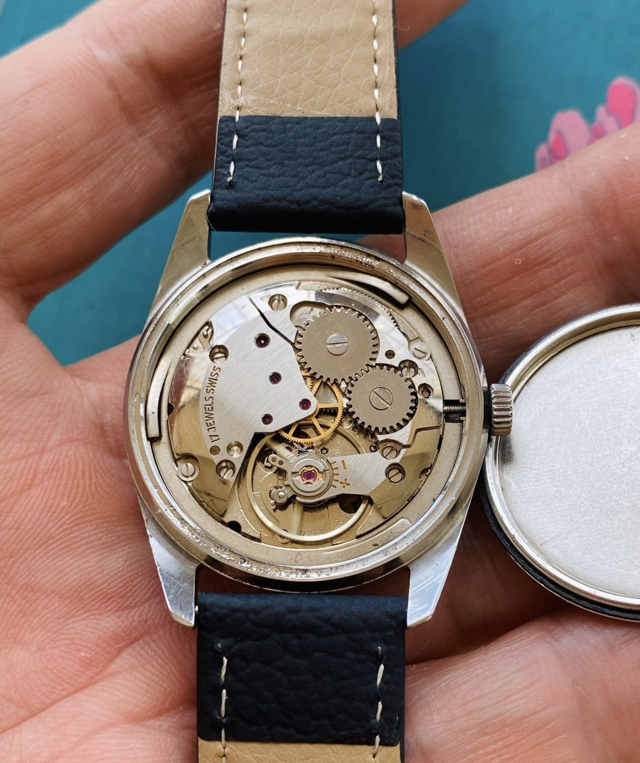 OLMA Vintage Manual-Winding Mens' Swiss Watch 34mm ETA2750 SKU.038-0180