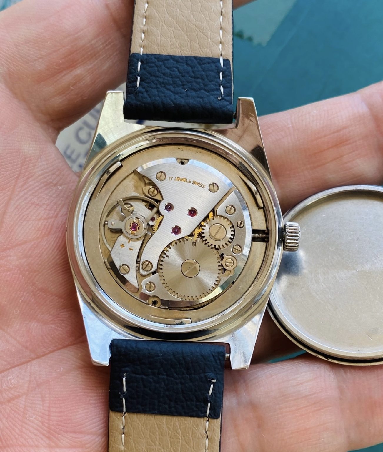 OLMA Vintage Manual-Winding Mens' Swiss Watch 36mm 17 Jewels SKU.042-0160