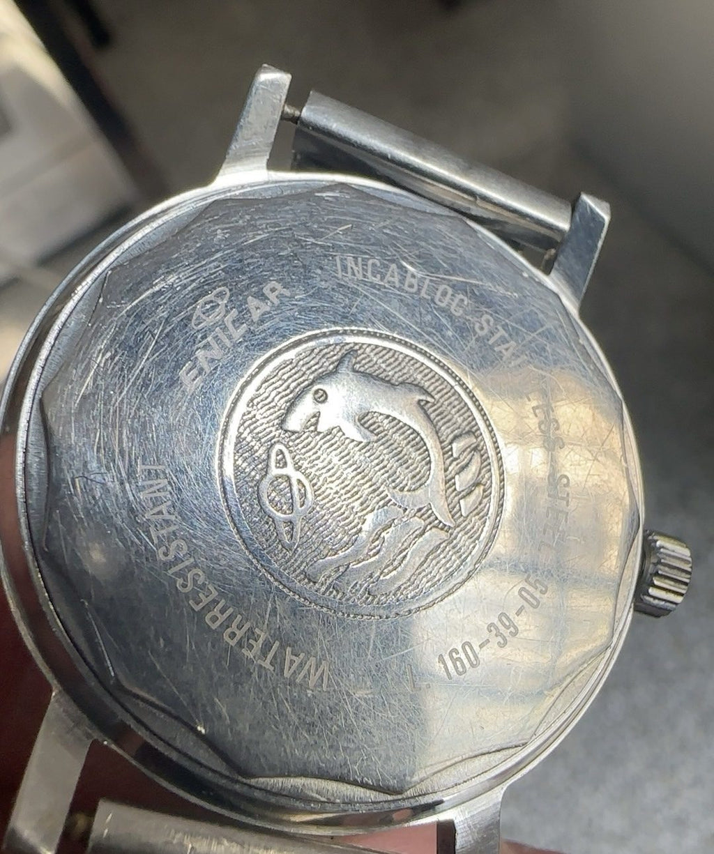 Swiss Made Vintage Enicar Manual Wind Watch Cal.AR161 35mm 17 Jewels 044-0280