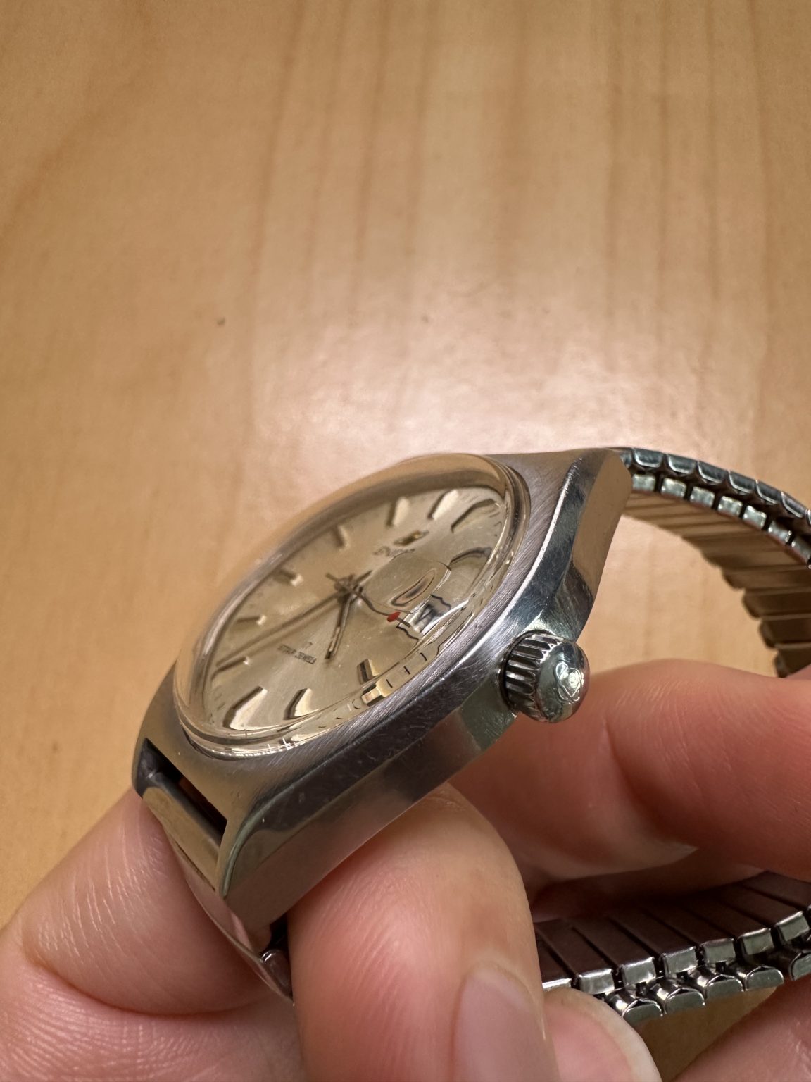 Swiss Vintage Enicar Ocean Pearl Manual Wind Watch 38mm Cal.AR-161 046-0300