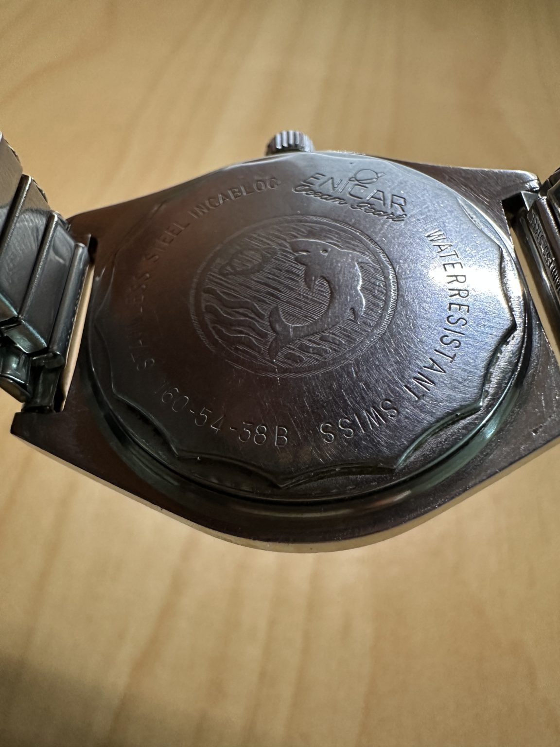 Swiss Vintage Enicar Ocean Pearl Manual Wind Watch 38mm Cal.AR-161 046-0300