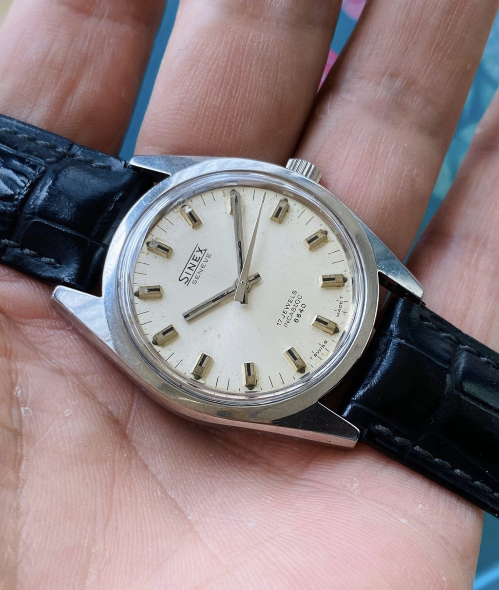 Swiss Vintage Sinex Genève Manual Wind Watch Ref.6640 36mm 17 Jewels 051-0120