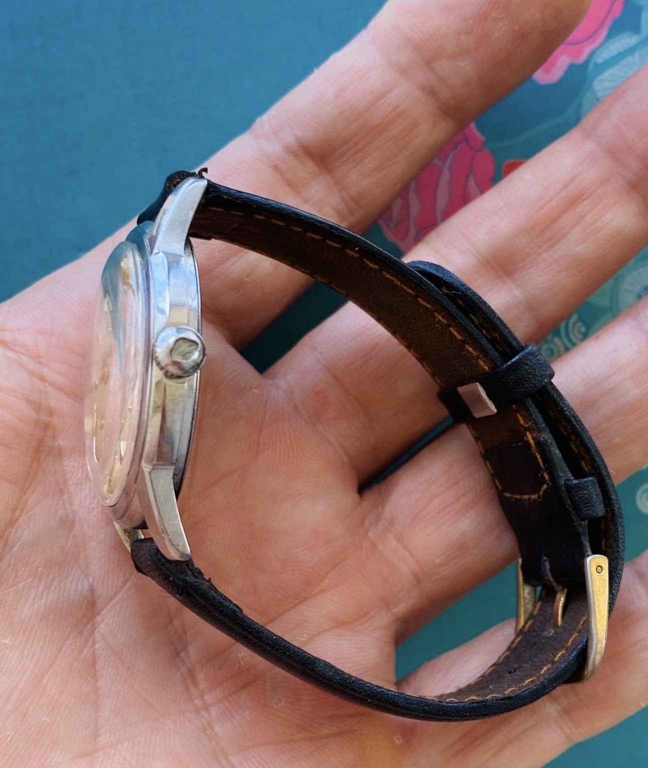 Swiss Vintage Enicar Seapearl Ultrasonic Manual Wind Watch 34.5mm 052-0240