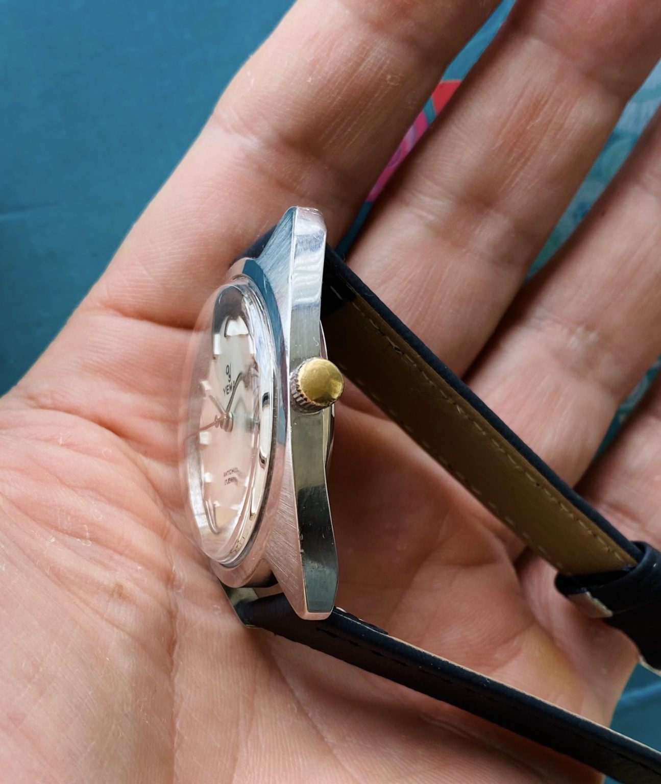 French Made YEMA Vintage Manual-Winding Mens' Watch 36mm 17 Jewels 053-0170