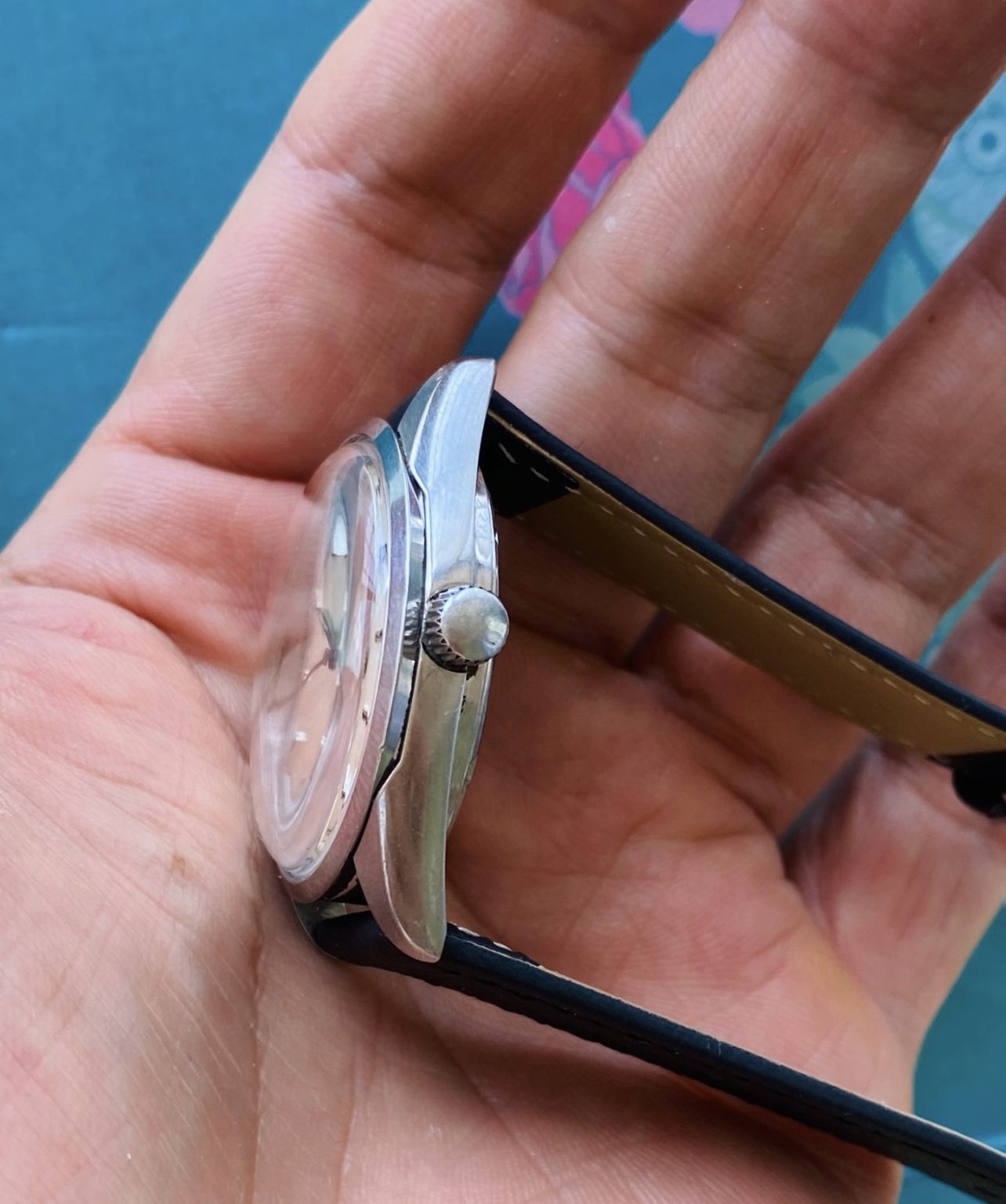 YEMA Vintage Manual-Winding Mens' Watch 35mm 17 Jewels 056-0150