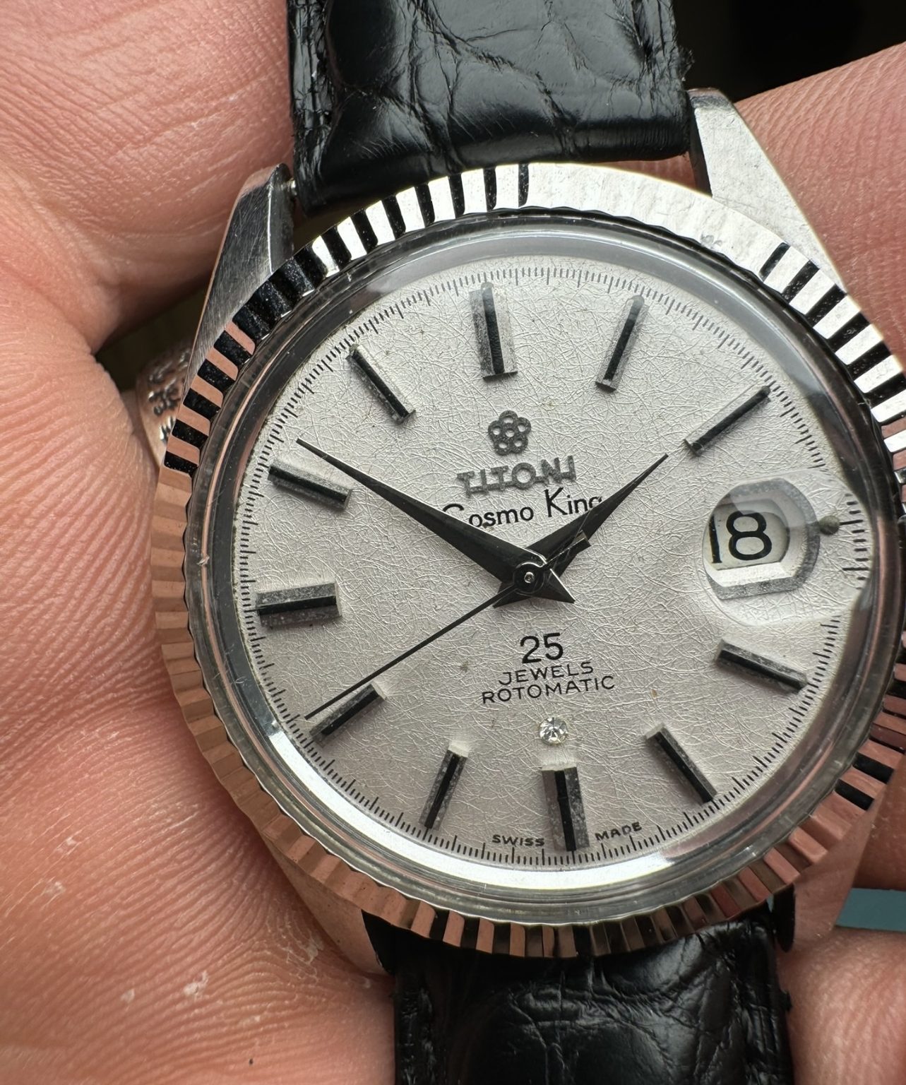 Titoni Cosmo King 707 ETA 2824-1 36mm 25 Jewels Swiss Automatic Watch 063-0920