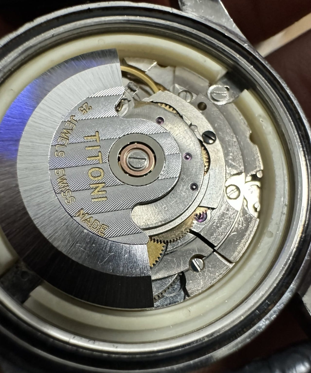 Titoni Cosmo King 707 ETA 2824-1 36mm 25 Jewels Swiss Automatic Watch 063-0920