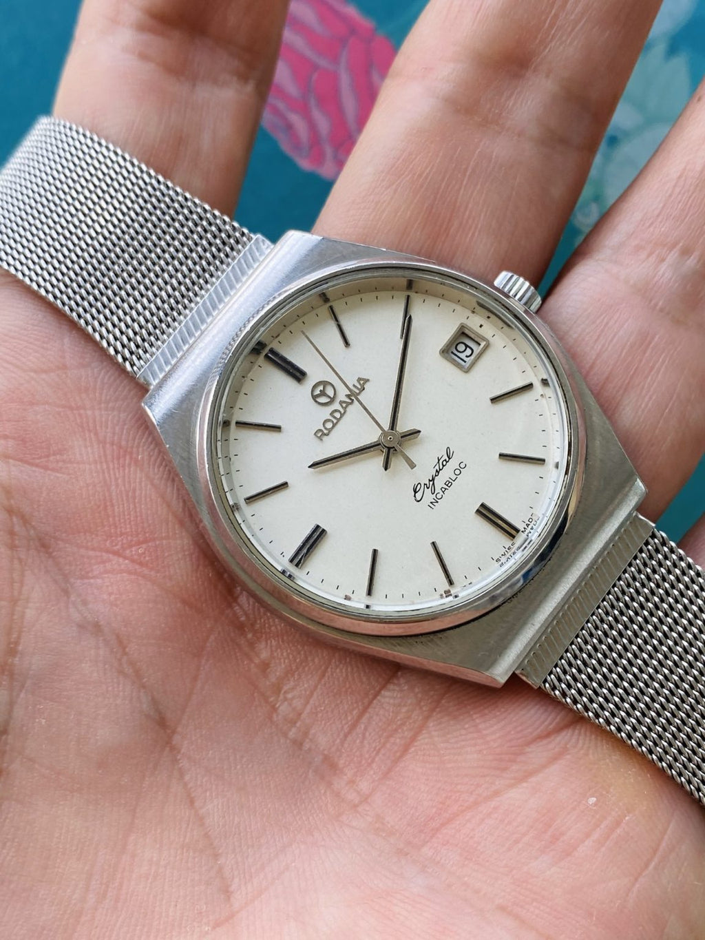 Rodania Crystal – Swiss Made Manual Winding Watch 35.5mm 17Jewels SKU.080-0230