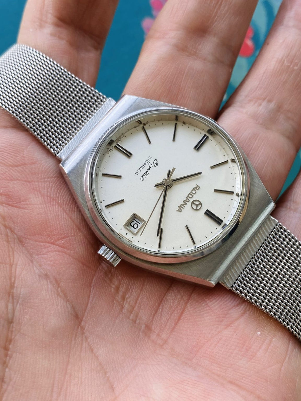 Rodania Crystal – Swiss Made Manual Winding Watch 35.5mm 17Jewels SKU.080-0230