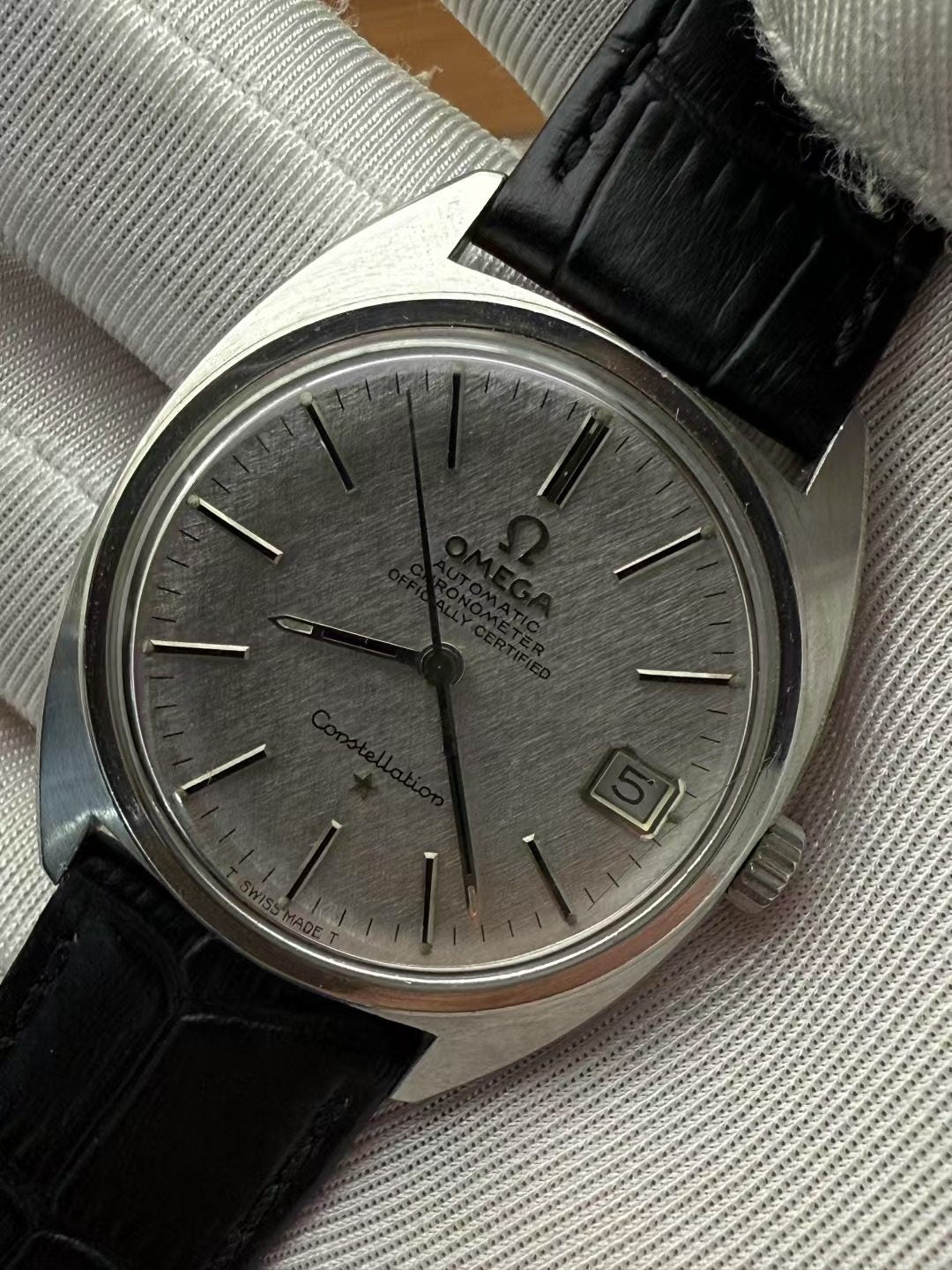 Omega Constellation Watch 35mm 24Jewels Cal.564 Silver Linen Dial SKU.081-5200