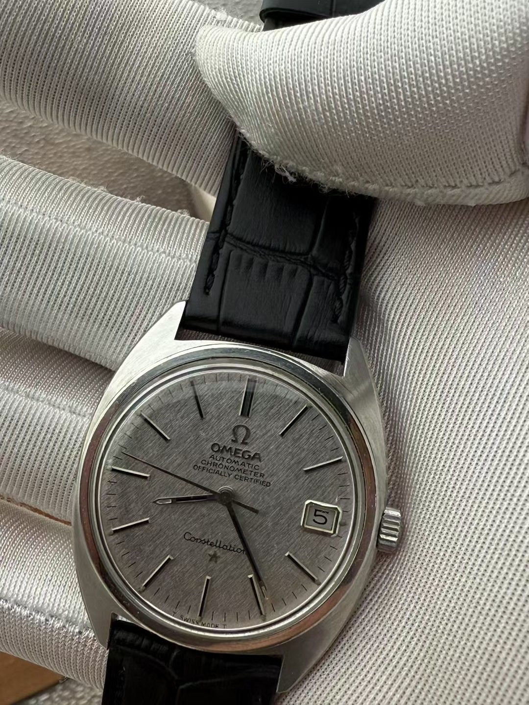 Omega Constellation Watch 35mm 24Jewels Cal.564 Silver Linen Dial SKU.081-5200