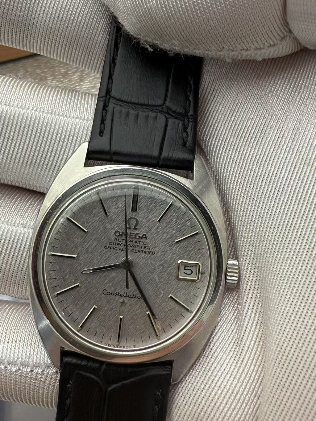 Omega Constellation Watch 35mm 24Jewels Cal.564 Silver Linen Dial SKU.081-5200