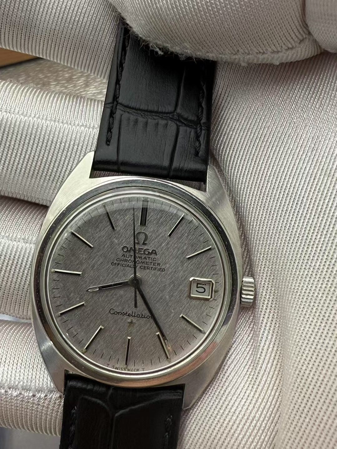Omega Constellation Watch 35mm 24Jewels Cal.564 Silver Linen Dial SKU.081-5200