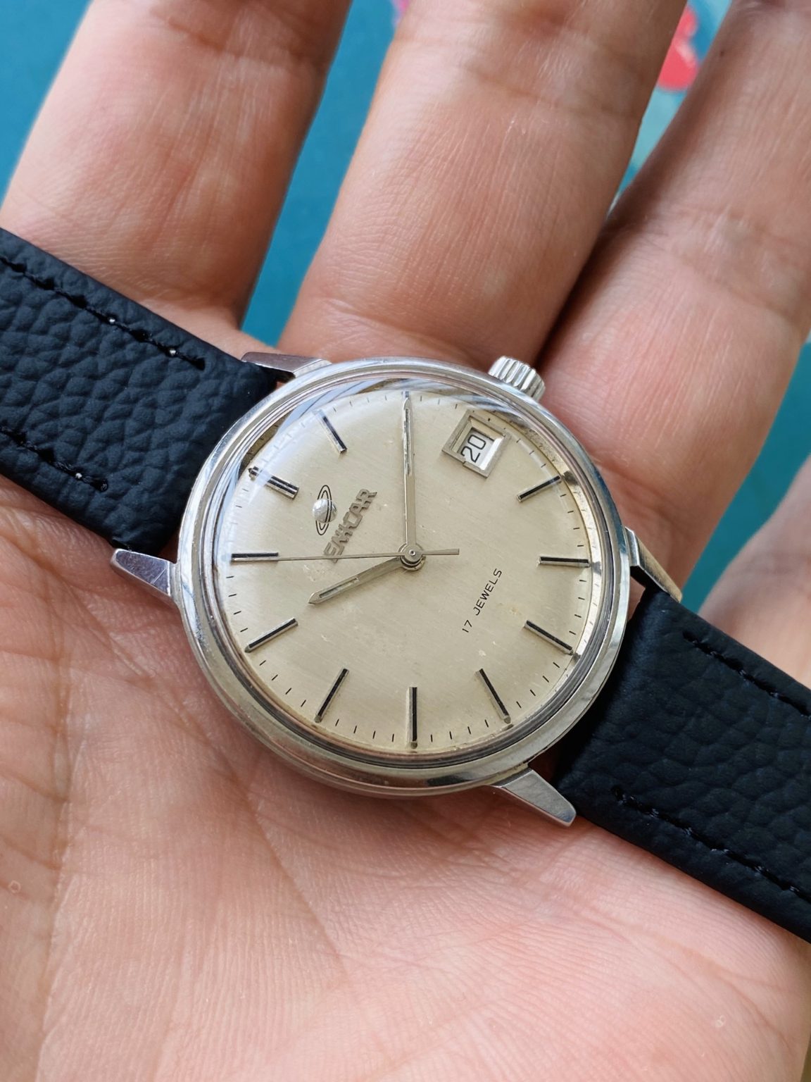 Swiss Made Vintage Enicar Manual Wind Watch 34.5mm Cal.96 17 Jewels 087-0170