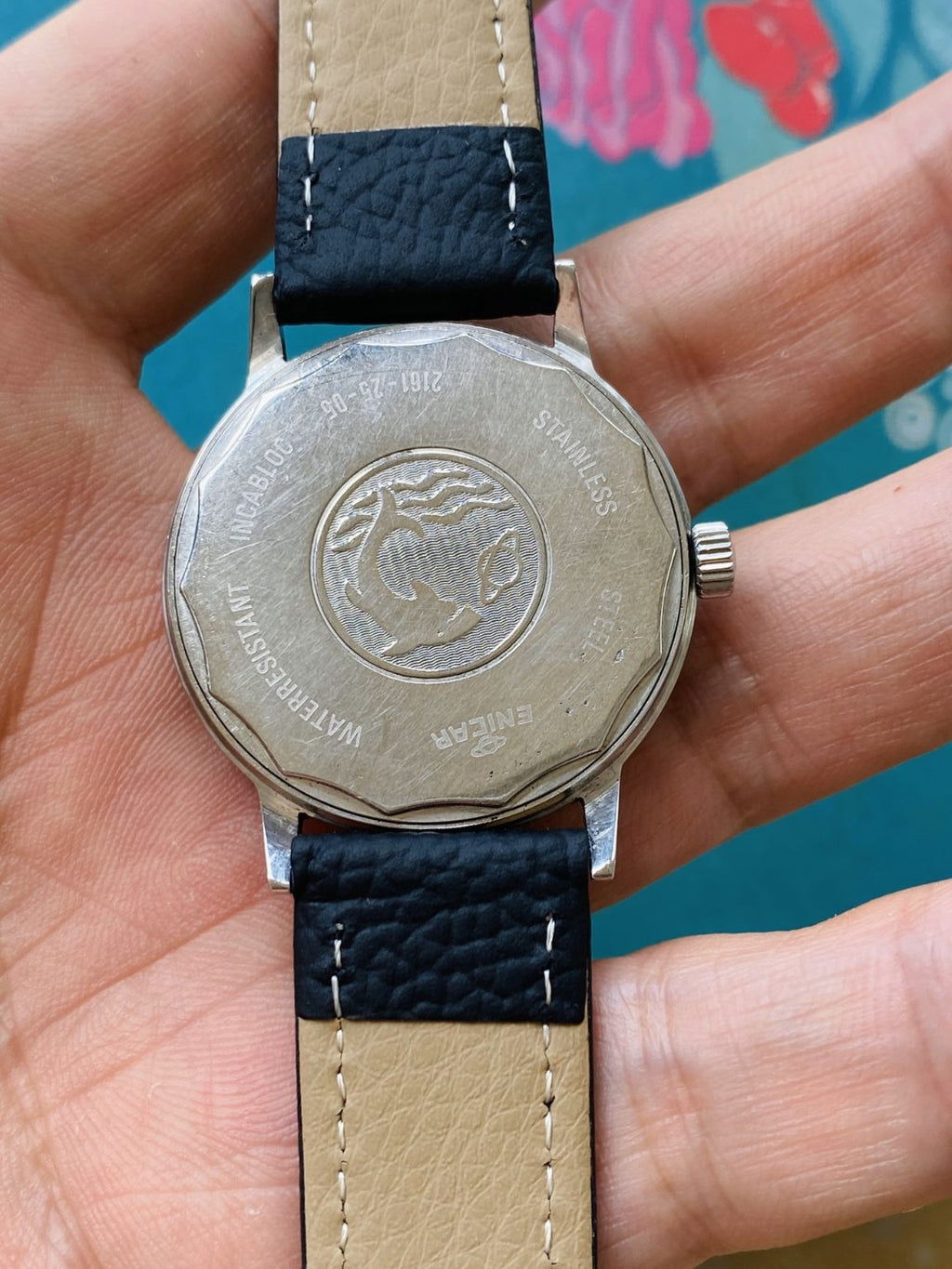 Swiss Made Vintage Enicar Manual Wind Watch 34.5mm Cal.96 17 Jewels 087-0170