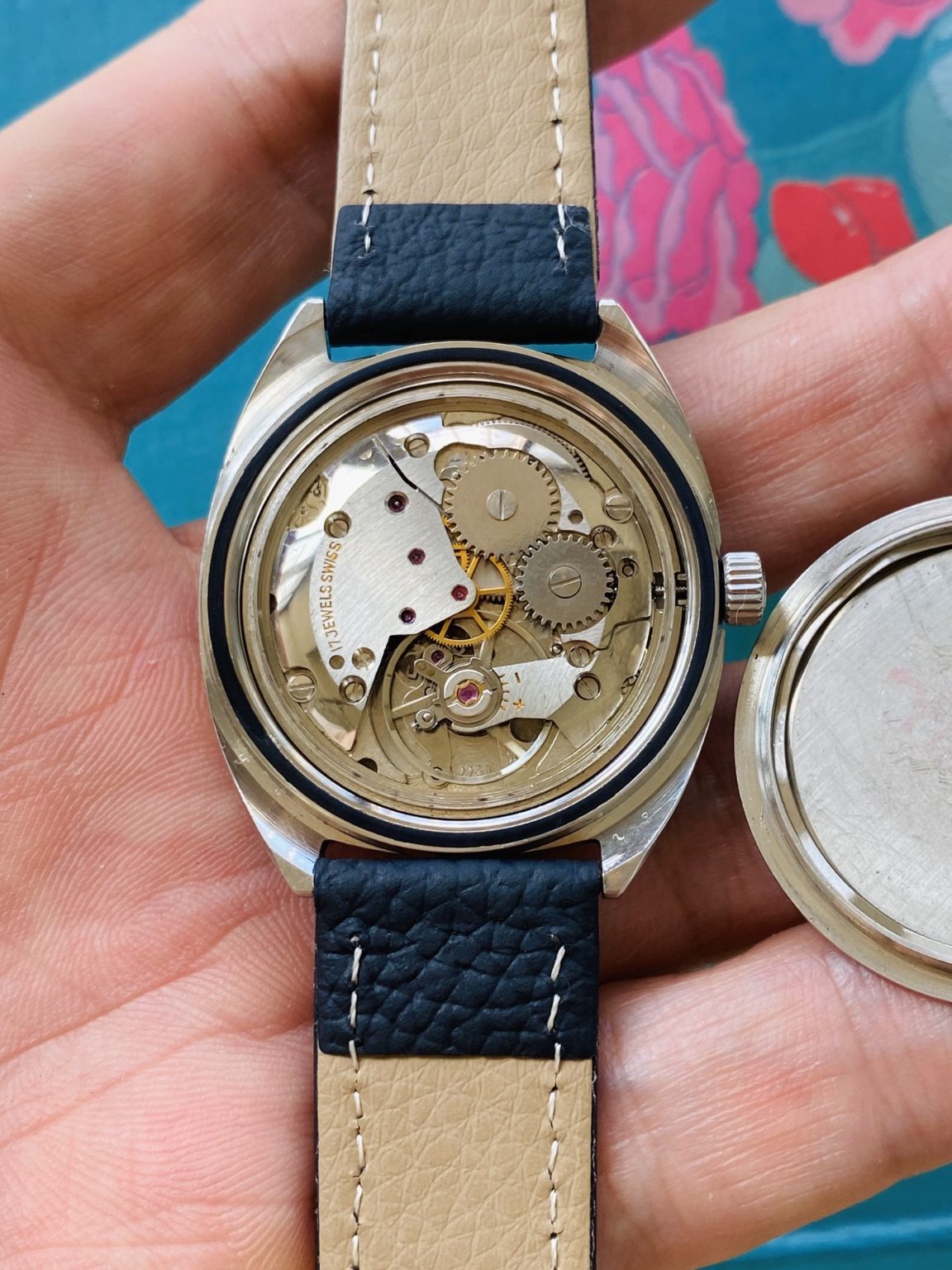 OLMA Vintage Manual-Winding Mens' Swiss Watch 35mm 17 Jewels SKU.090-0170