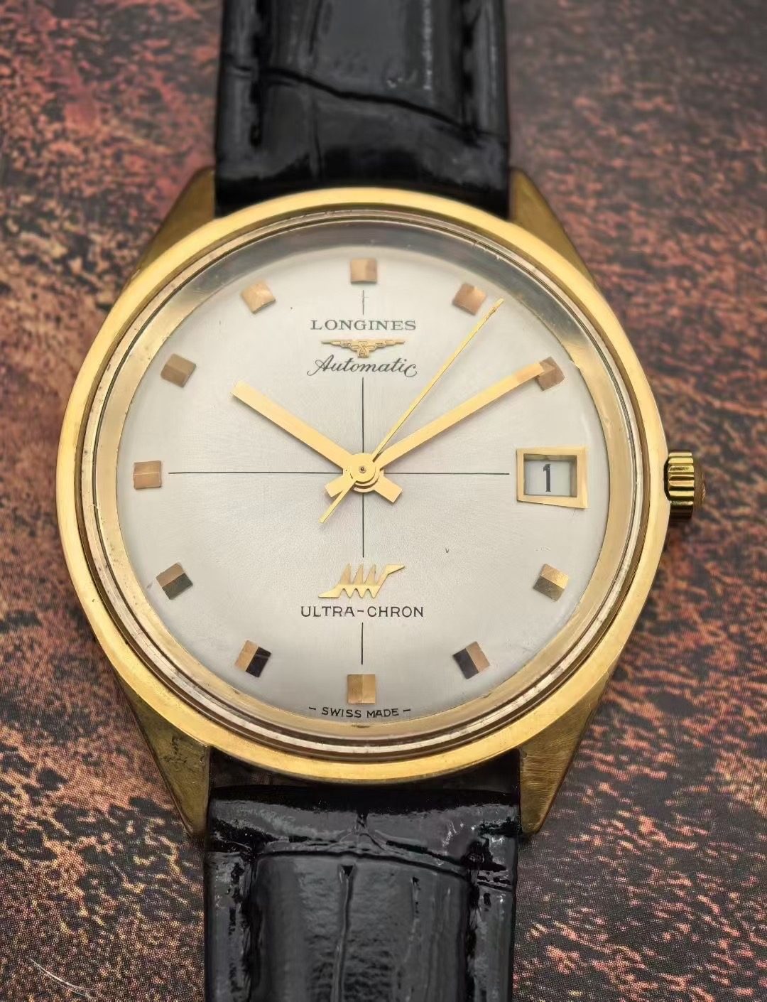 Longines Ultra-Chron Gold-Plated Men’s Watch 37mm, Cal.431 High-Beat 103-3700