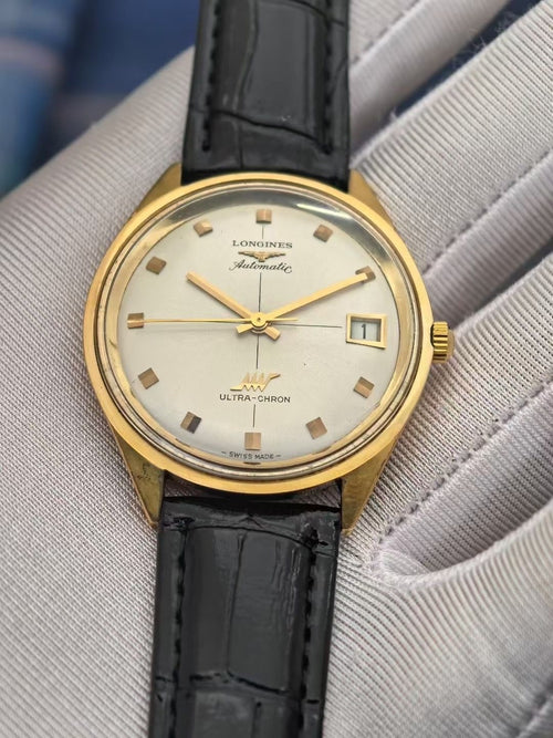 Longines Ultra-Chron Gold-Plated Men’s Watch 37mm, Cal.431 High-Beat 103-3700