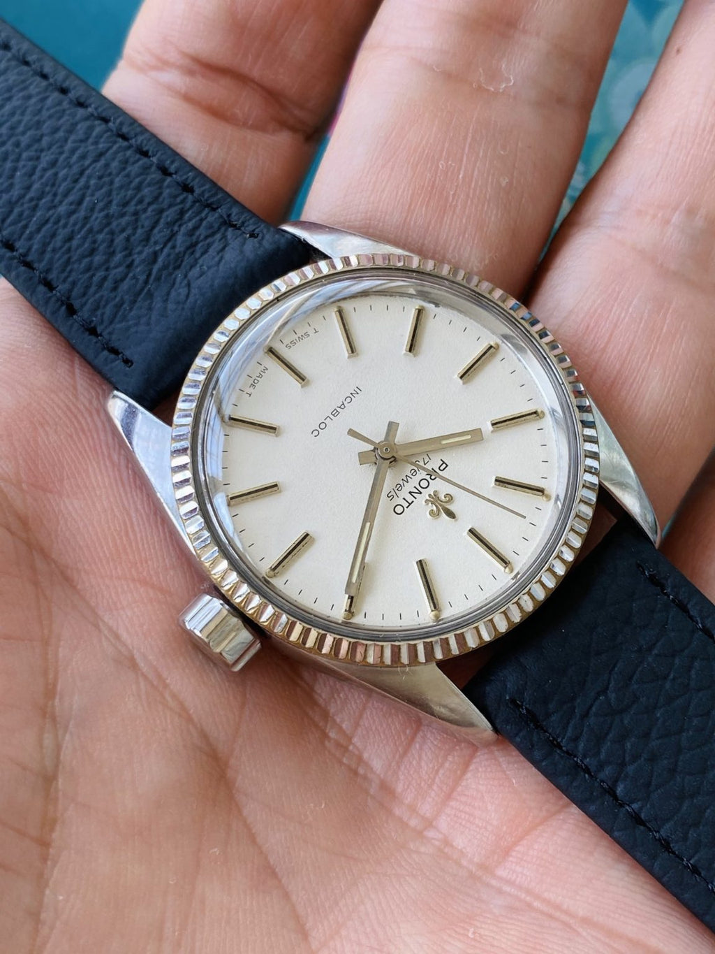 PRONTO Vintage Manual-Winding Watch ETA2750 35mm 17 Jewels 100-0220