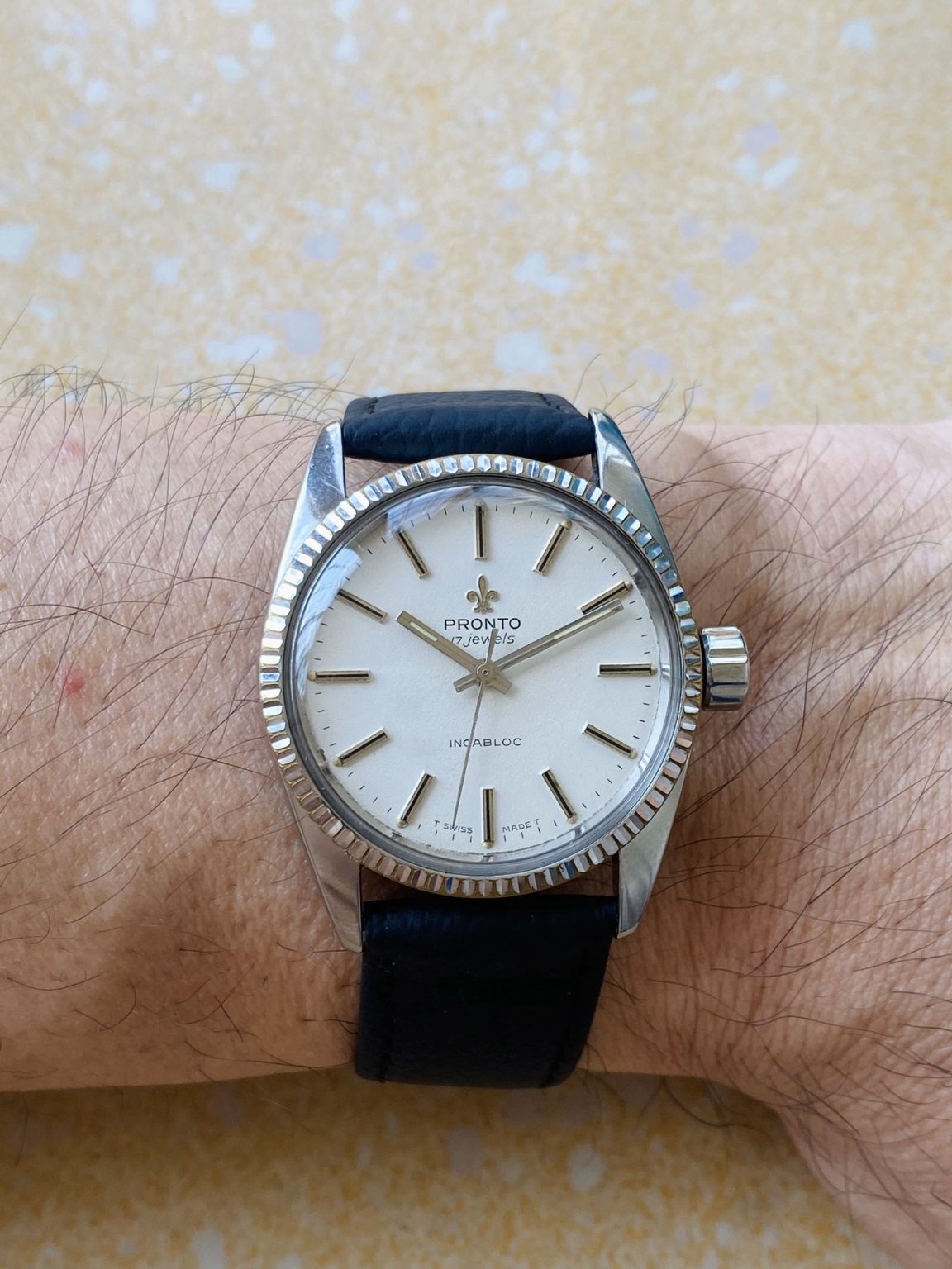 PRONTO Vintage Manual-Winding Watch ETA2750 35mm 17 Jewels 100-0220