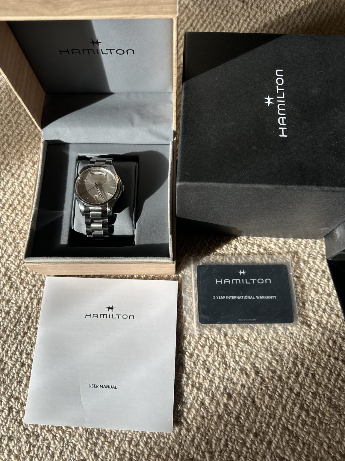 Swiss Hamilton Jazzmaster Day Date Automatic Watch 40mm H-10 Full Set 068-2260