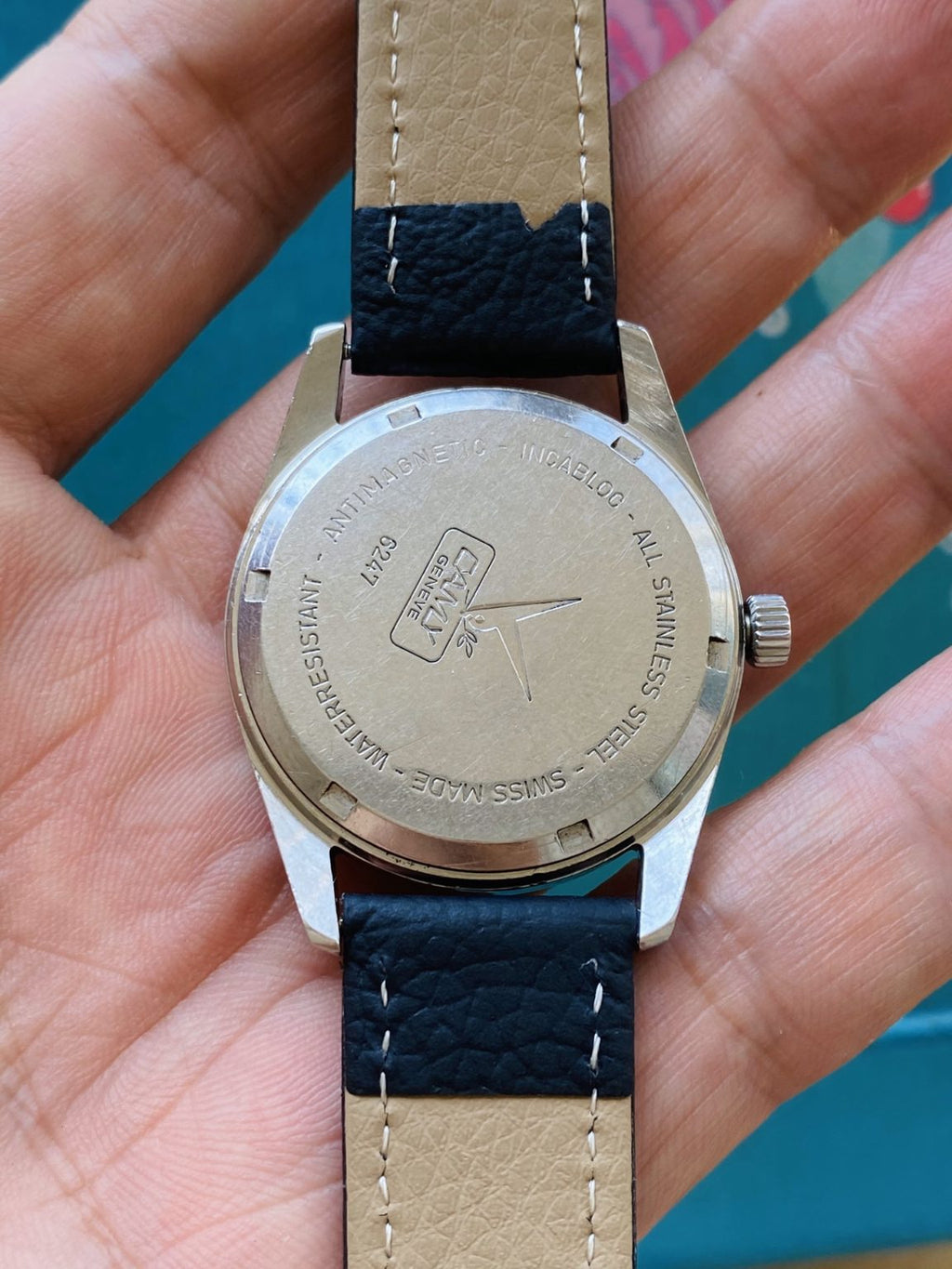 Rare Swiss Made CAMY Vintage Manual Wind Mens' Watch 34mm ETA2750 151-0100