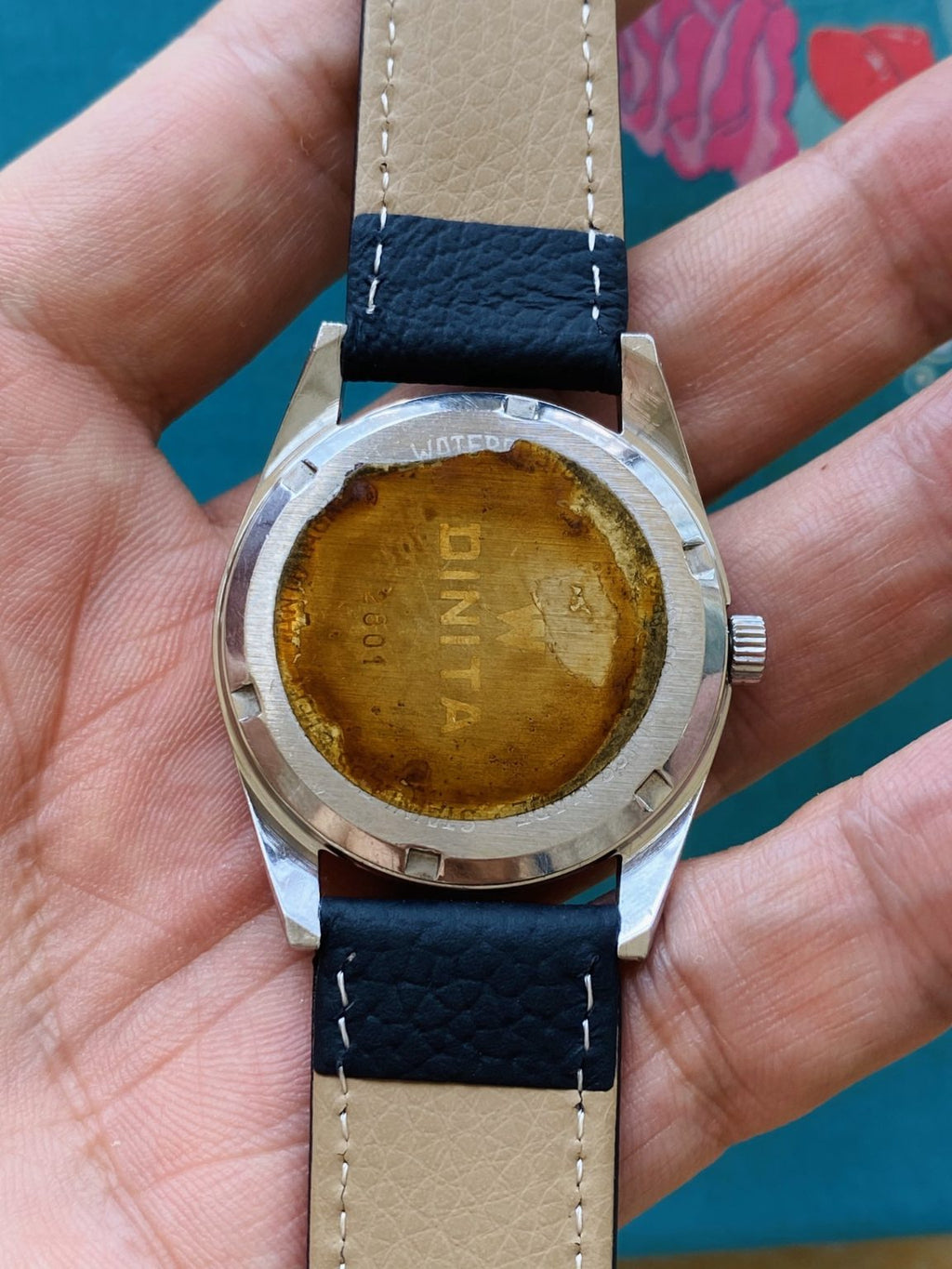 Swiss Made Vintage DINITA Manual Wind Watch ETA2750 17 Jewels 36mm 099-0180