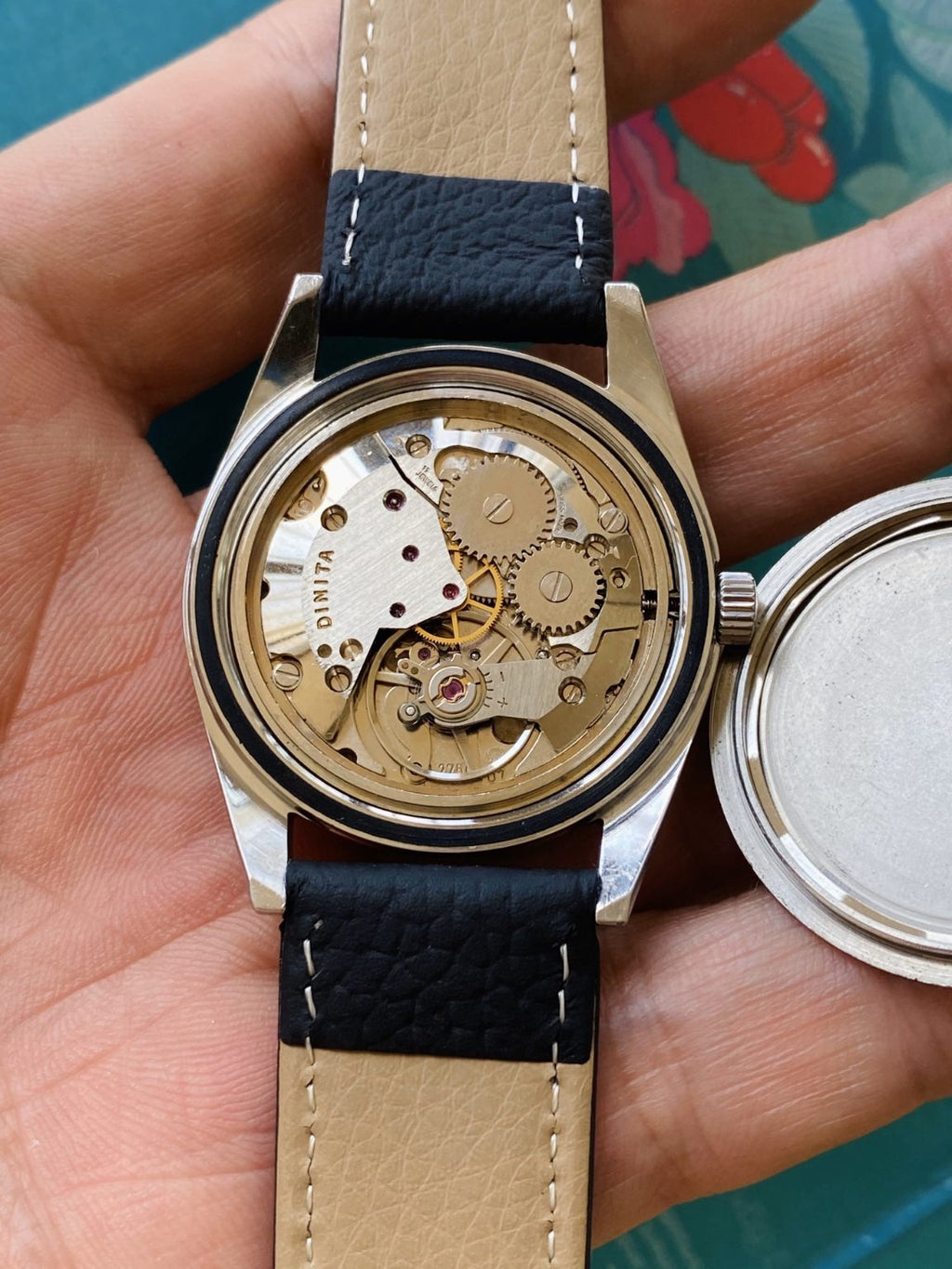 Swiss Made Vintage DINITA Manual Wind Watch ETA2750 17 Jewels 36mm 099-0180