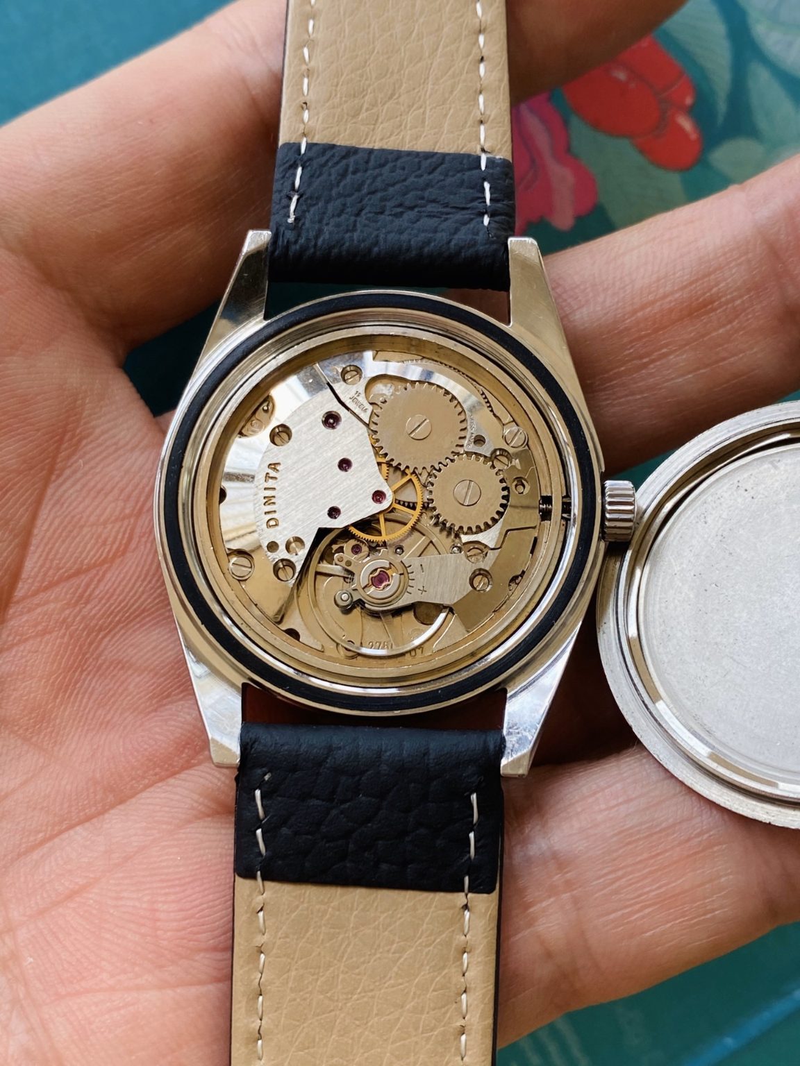 Swiss Made Vintage DINITA Manual Wind Watch ETA2750 17 Jewels 36mm 099-0180