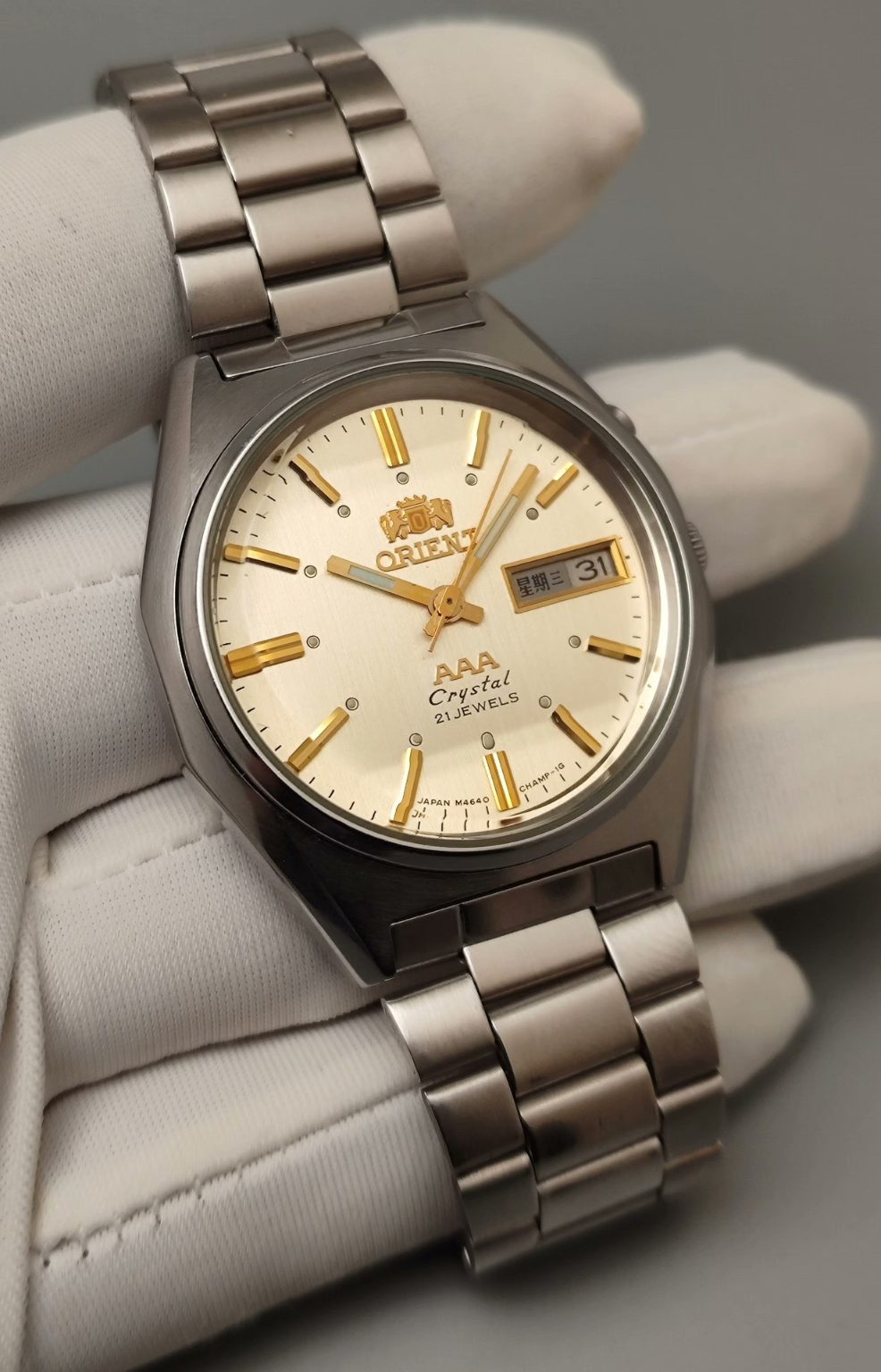ORIENT Men's Automatic Day Date Watch - Cal.46943 - 21 Jewels