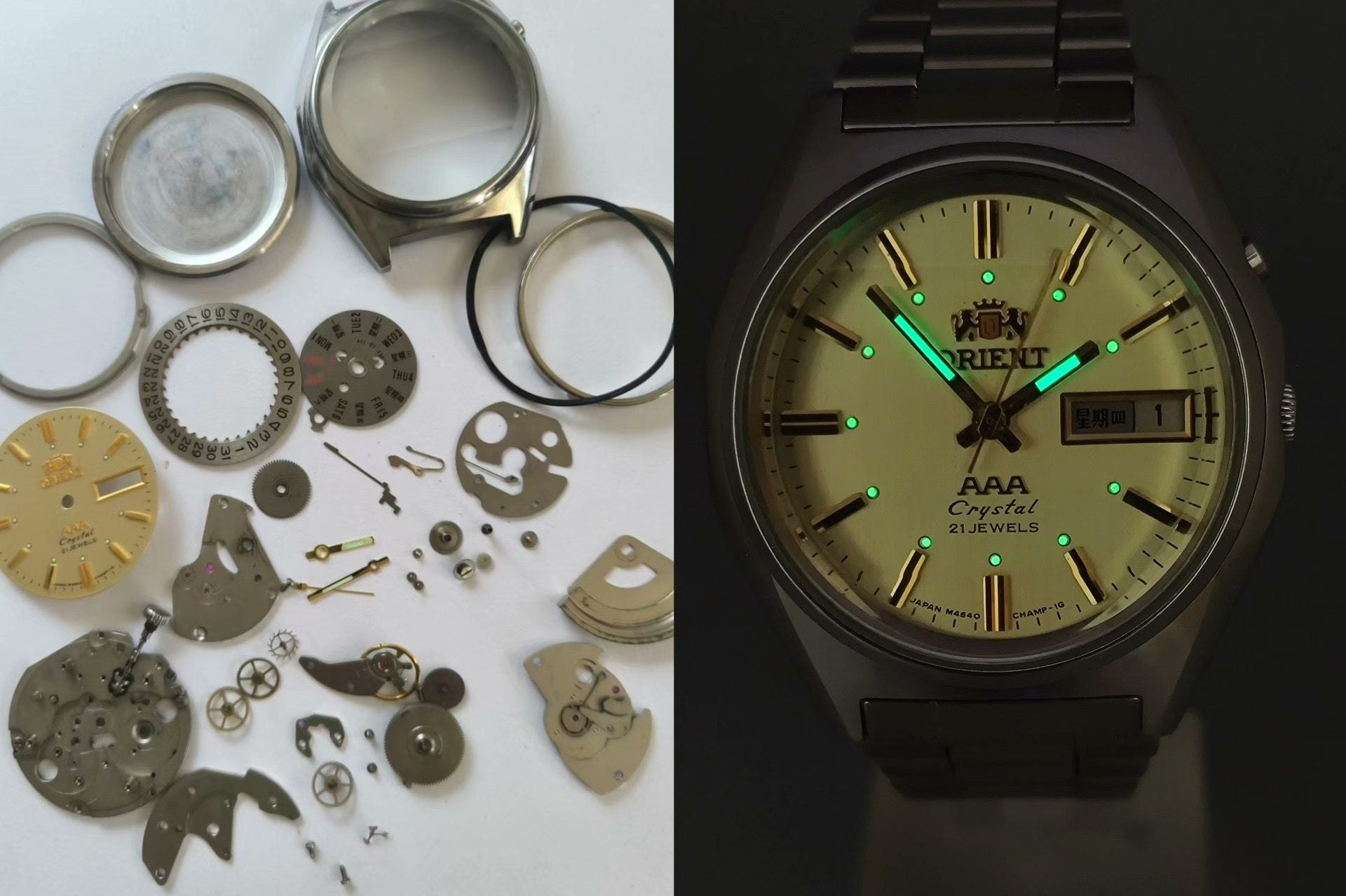 ORIENT Men's Automatic Day Date Watch - Cal.46943 - 21 Jewels - 36.2mm 184-0240