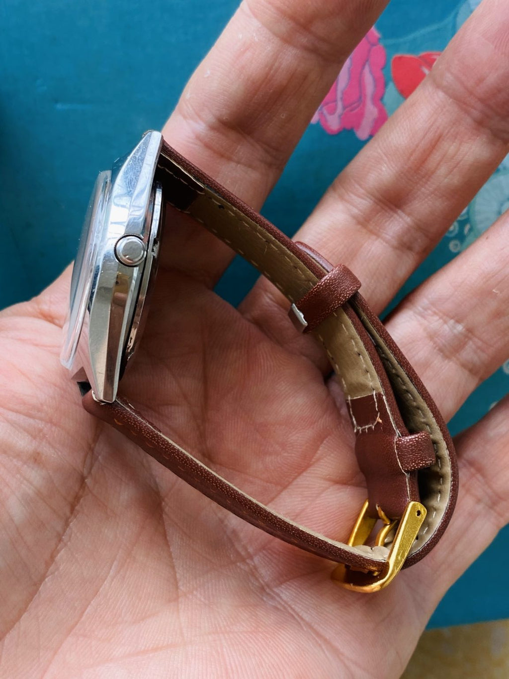 Vintage Citizen White Eagle Automatic Watch 8200 21Jewels 36mm 181-0130