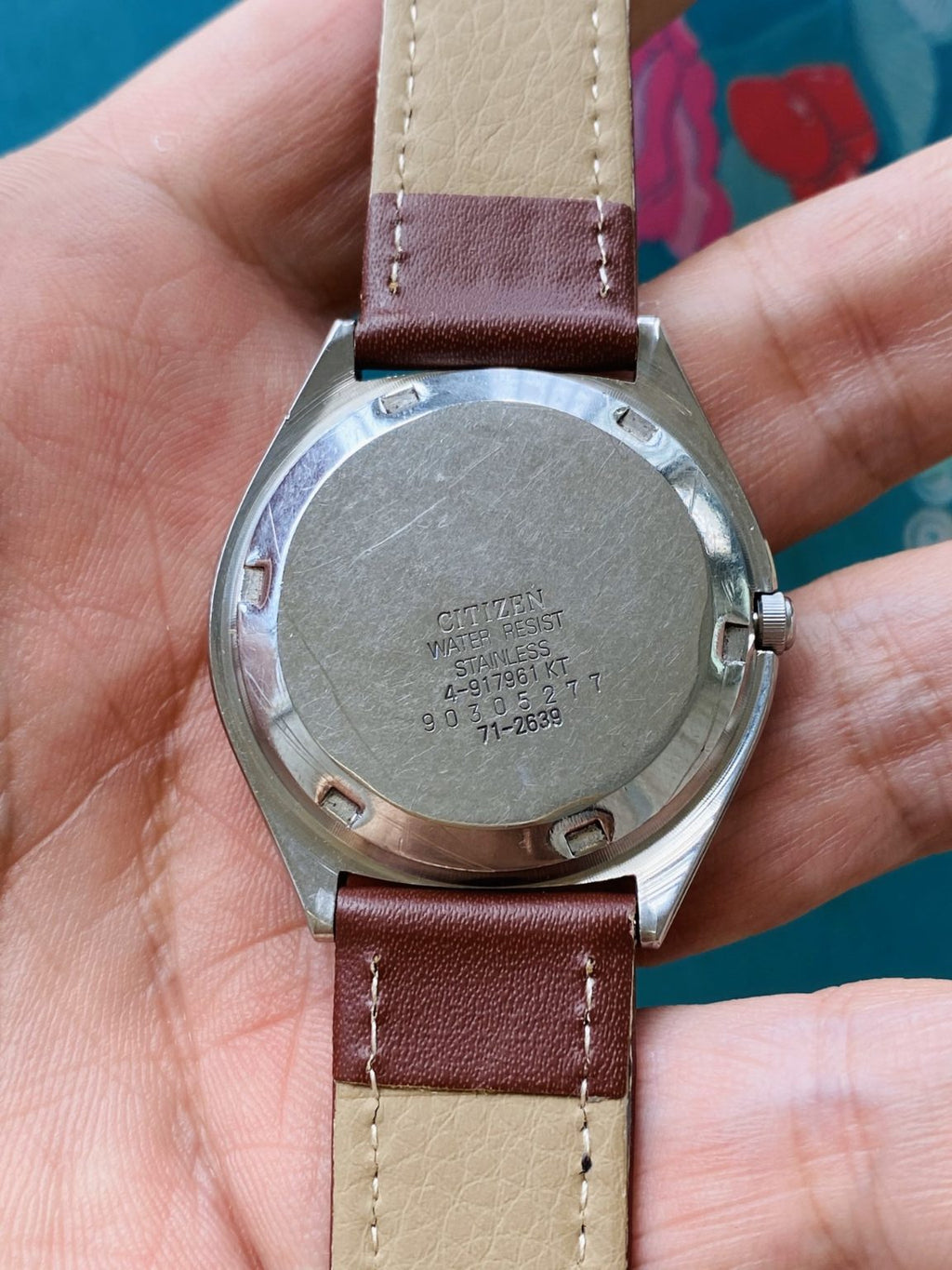 Vintage Citizen White Eagle Automatic Watch 8200 21Jewels 36mm 181-0130