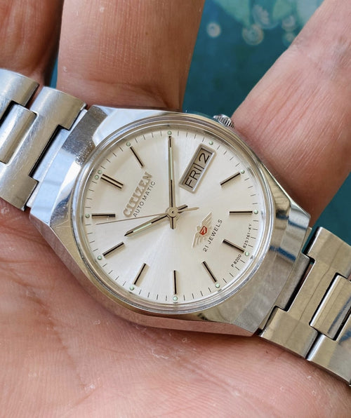 Citizen Men's Automatic Watch 8200 21Jewels 1980s 104-0200