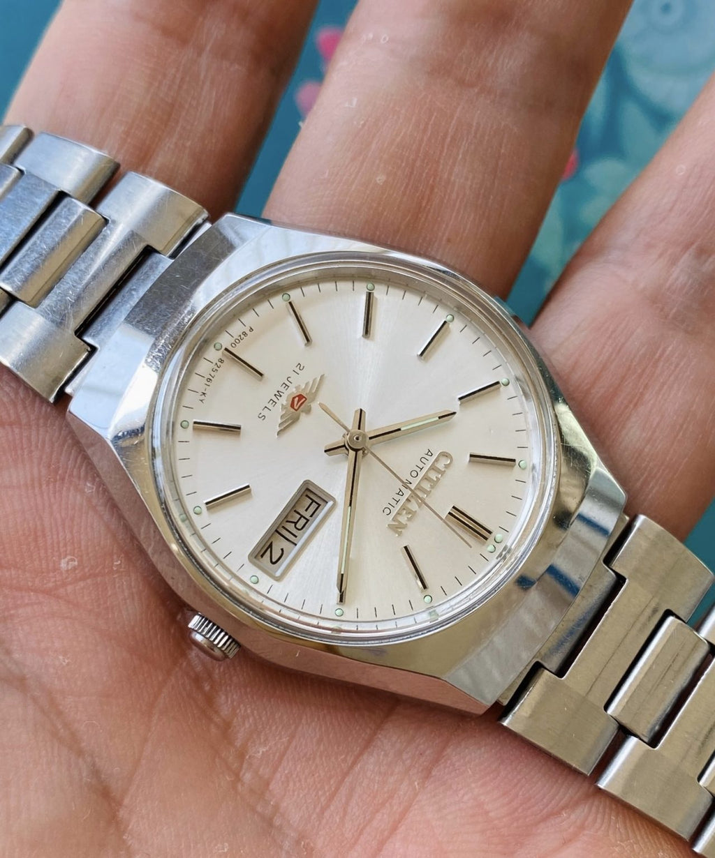 Citizen Men's Automatic Watch 8200 21Jewels 1980s 104-0200