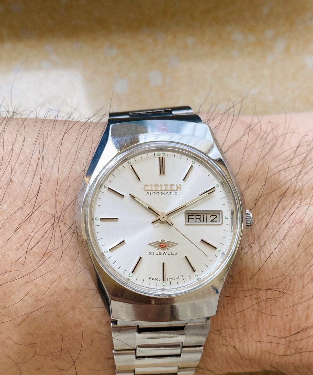 Citizen Men's Automatic Watch 8200 21Jewels 1980s 104-0200