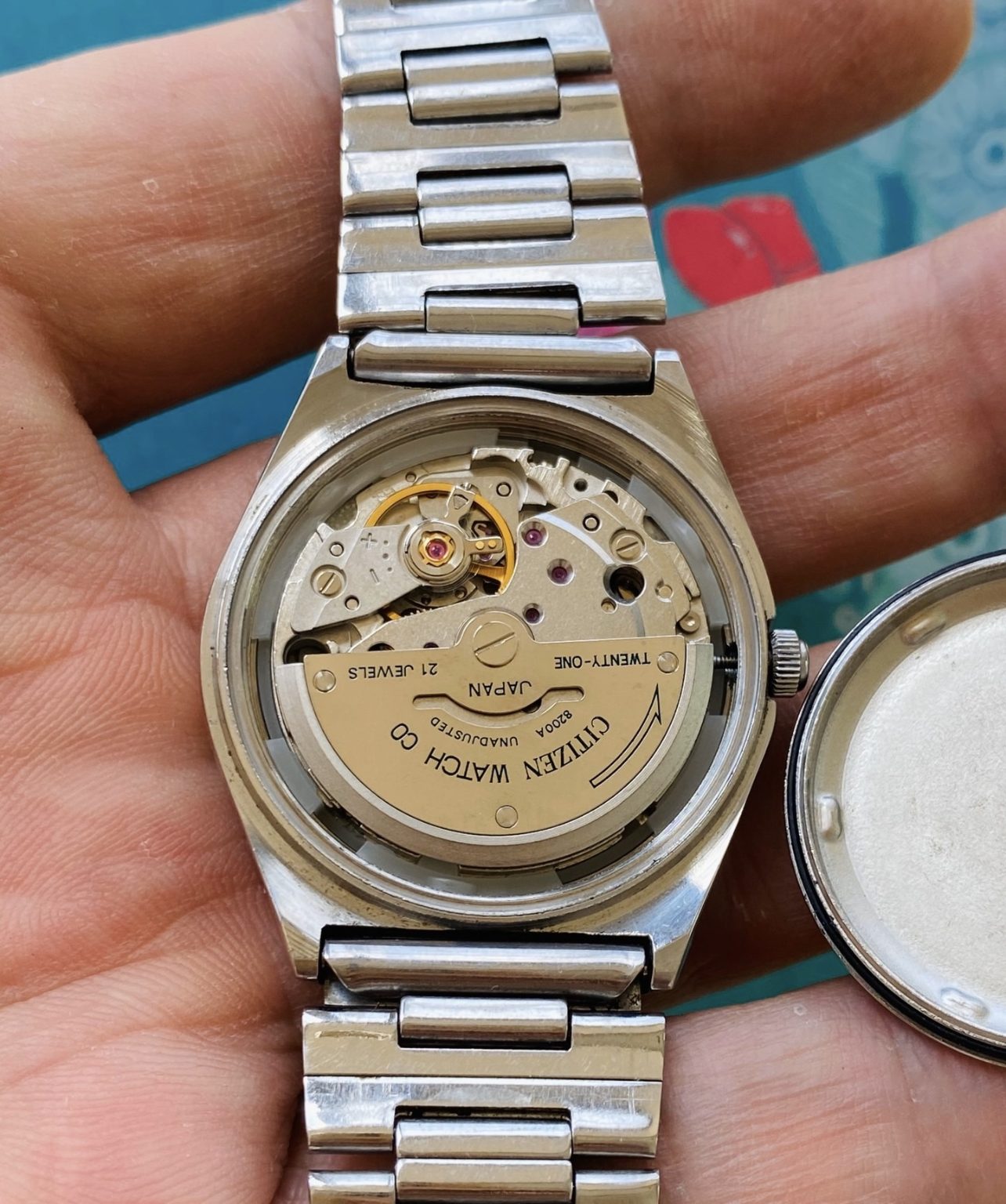 Citizen Men's Automatic Watch 8200 21Jewels 1980s 104-0200