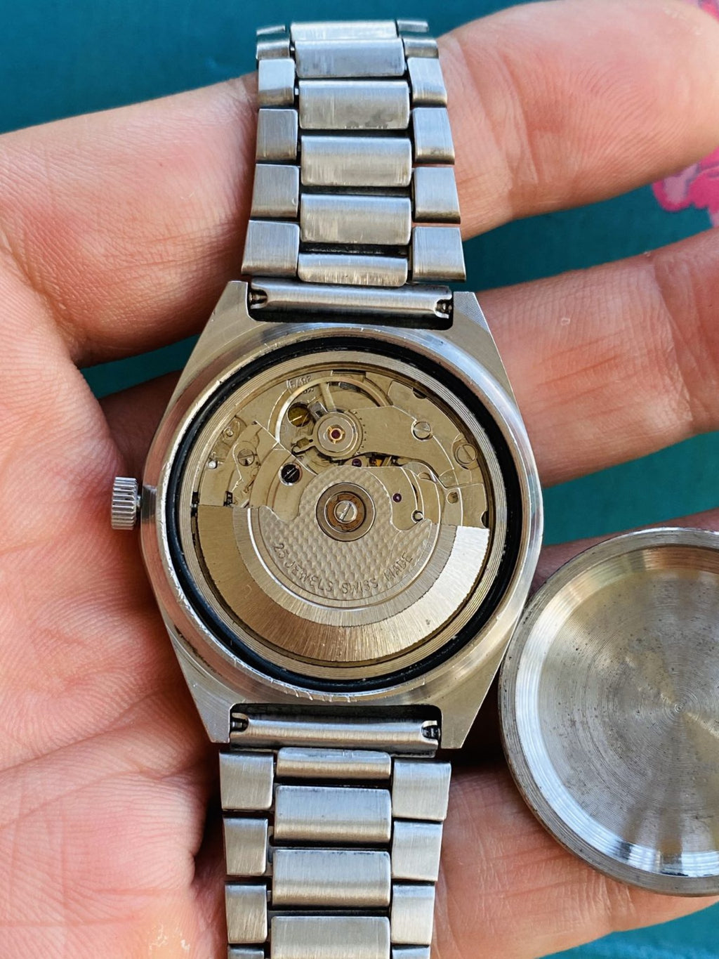 Swiss Made THUNDER Vintage Men's Automatic Watch 36mm ETA2879 25 Jewels 119-0278