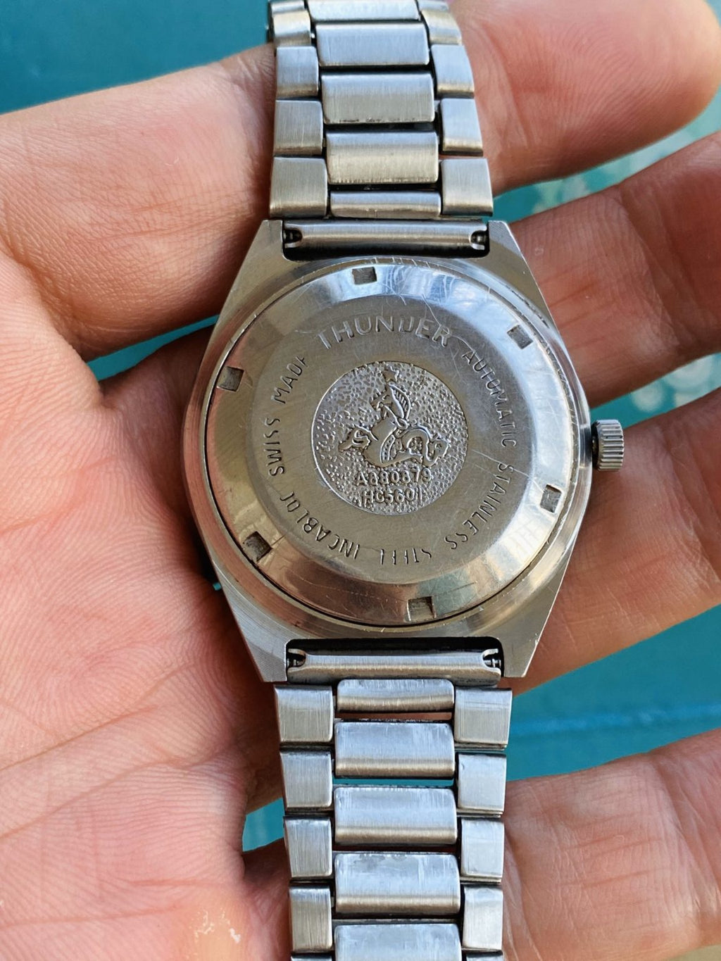 Swiss Made THUNDER Vintage Men's Automatic Watch 36mm ETA2879 25 Jewels 119-0278