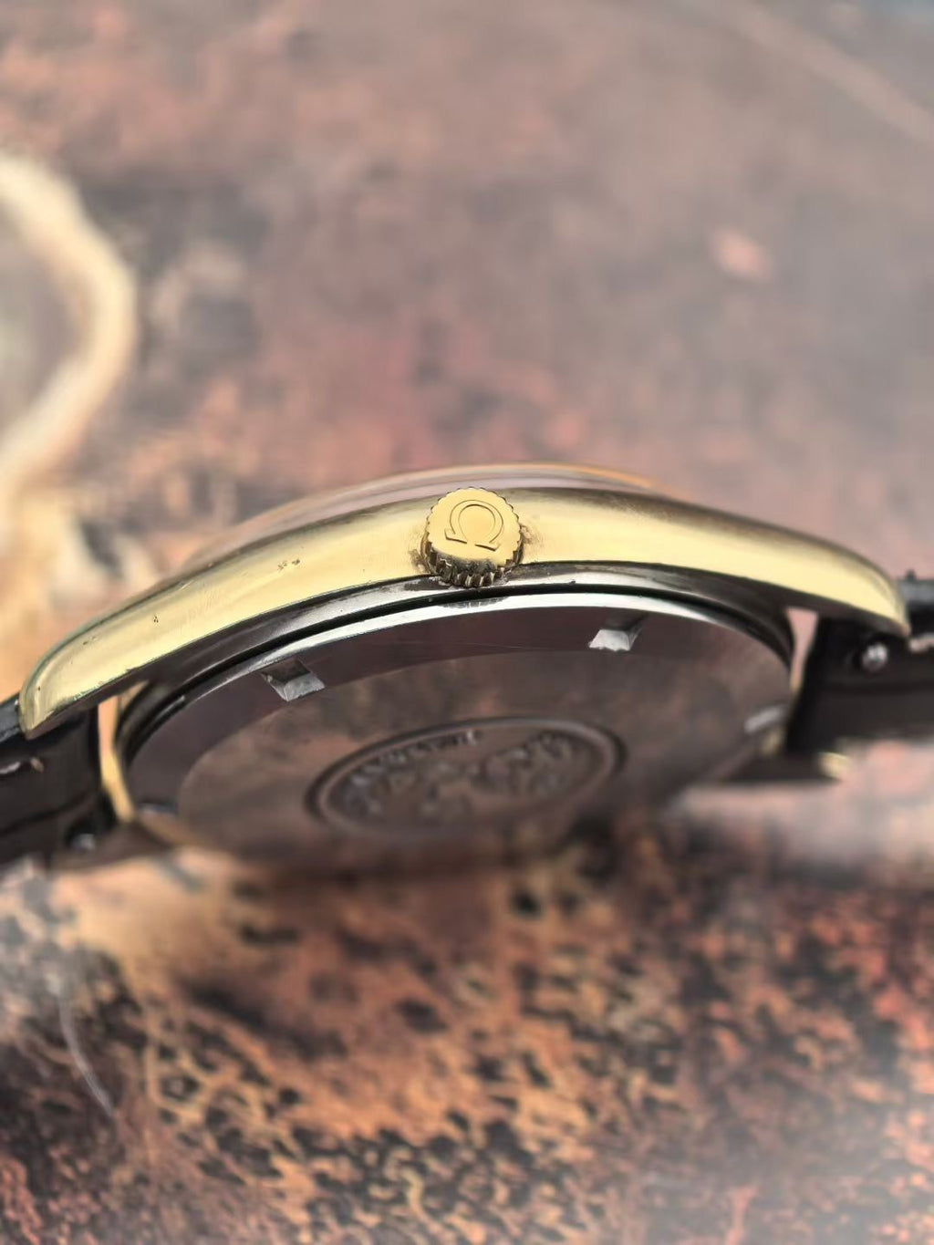 Vintage Omega Seamaster Automatic Watch Cal.565 Golden Sparkle Dial 115-4700