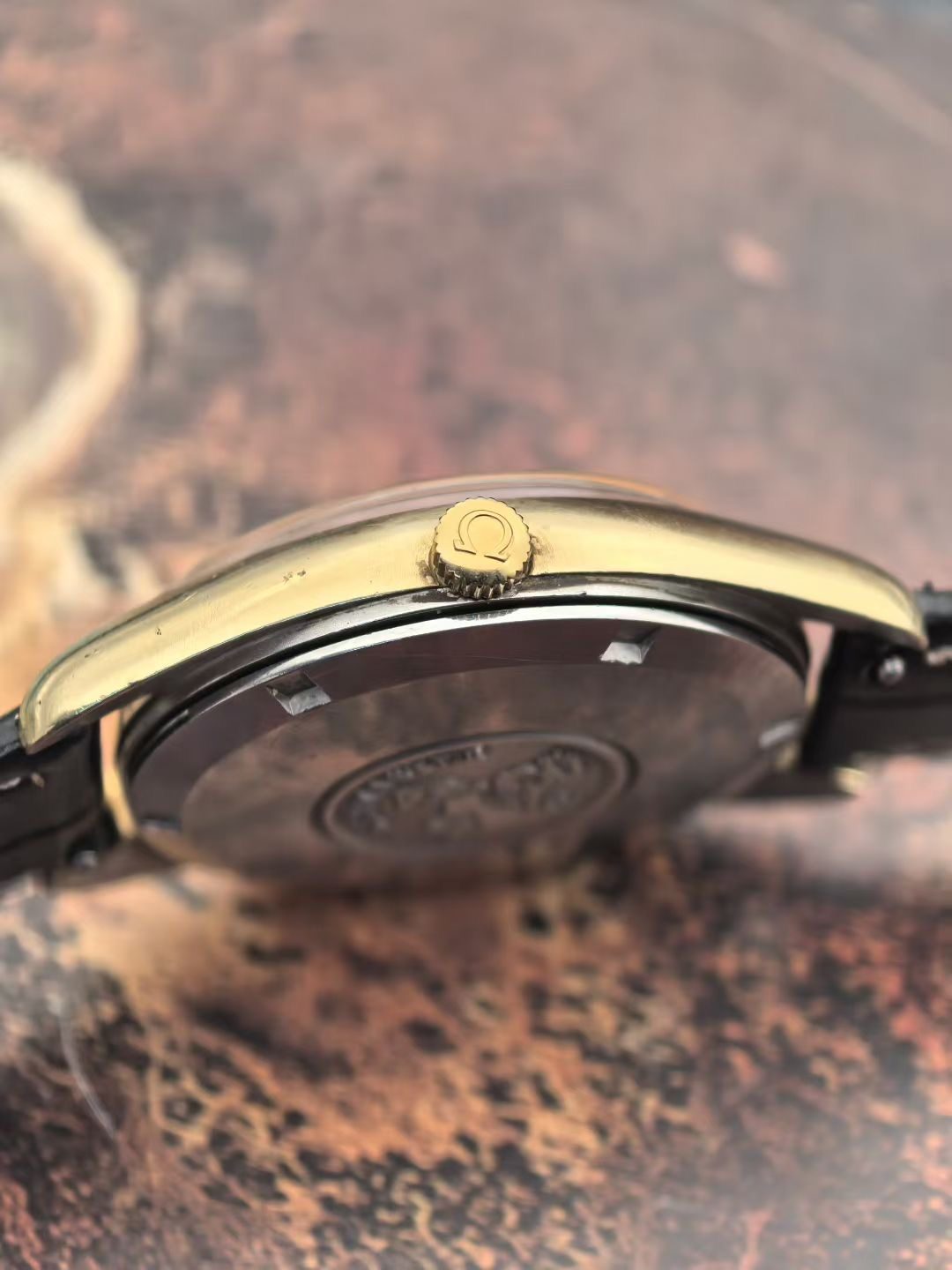 Vintage Omega Seamaster Automatic Watch Cal.565 Golden Sparkle Dial 115-4700